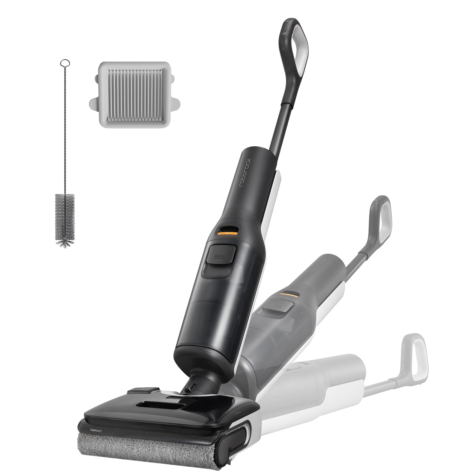 roborock F25 aspirateur Laveur 20 000 Pa, Tout-en-Un avec séchage Rapide à 90 °C, Auto-Nettoyage à l'eau Chaude, serpillière Anti-enchevêtrement, inclinable à 180° pour sols durs. (F25)