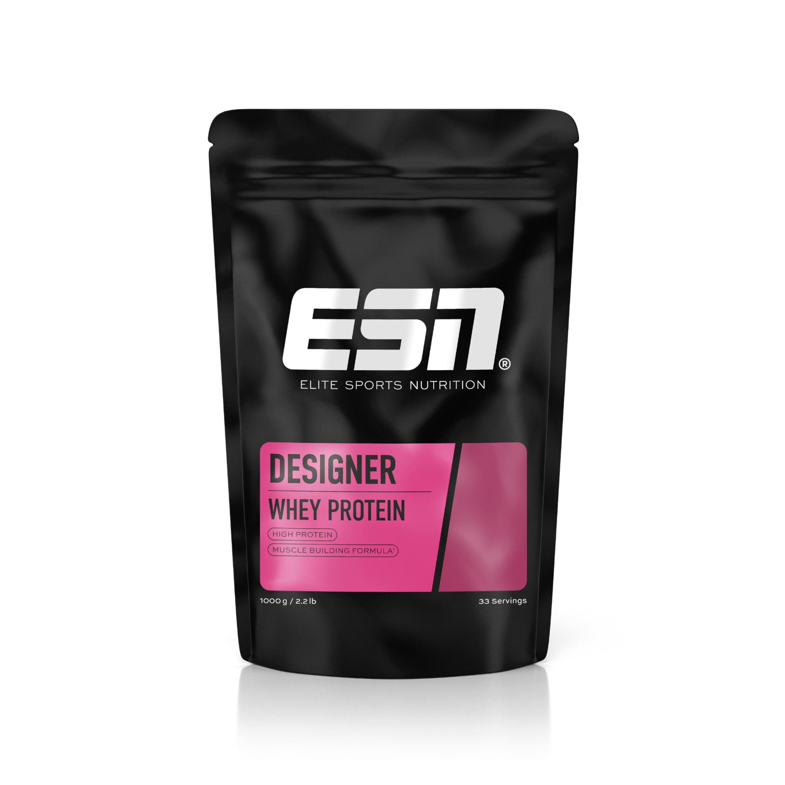 ESN Designer Whey Protein in polvere, gusto Banana, 1 kg | fino a 23 g di proteine per porzione, ideale per la crescita e il mantenimento della massa muscolare - prodotto in Germania