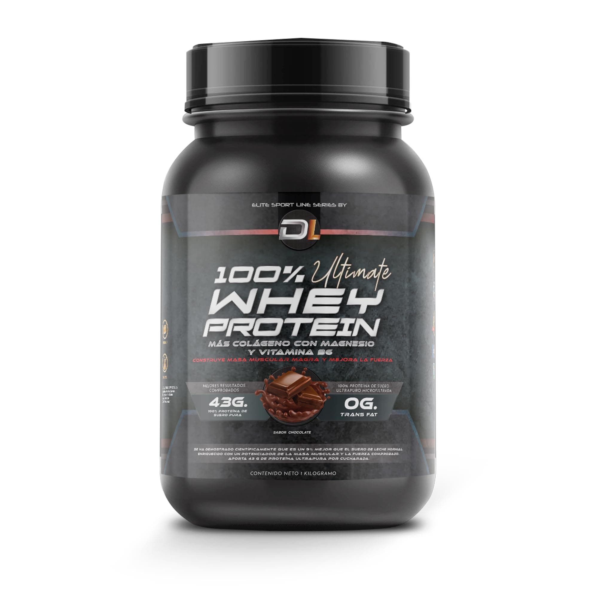 Whey Protein | Proteína en Polvo con Colágeno, Magnesio y Aminoácidos | Aumenta la masa muscular | Apoya el desarrollo y la recuperación muscular | Proteína fácil de digerir | Chocolate 1kg