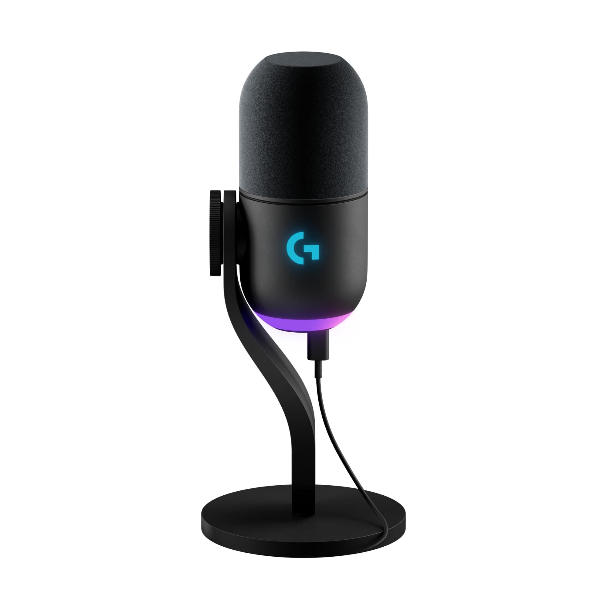 Logitech G Yeti GX, micrófono dinámico RGB con LIGHTSYNC para Gaming, micrófono USB para Streaming, supercardioide, Plug and Play USB para PC/Mac - Negro