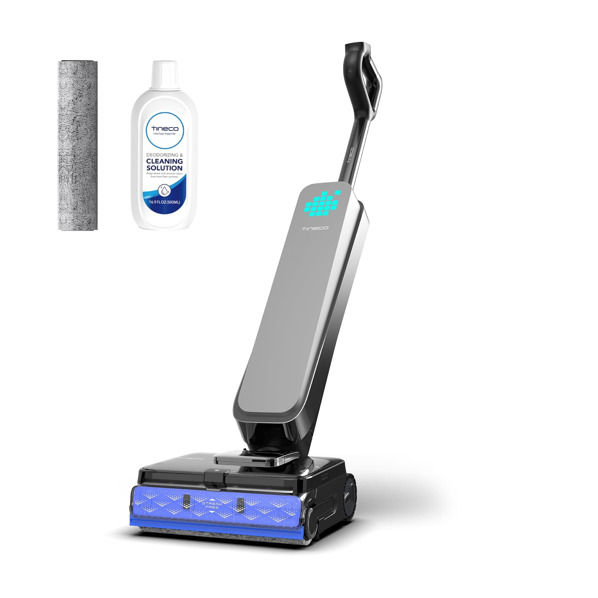 Tineco Floor One S9 Scientist Aspirateur Laveur, StreakFree, HydroBurst, SmoothDrive 360°, Anti-emmêlement DualBlock, FlashDry 85°C, autonomie 80min, Nettoyage Bords 3 Faces, 180° à Plat