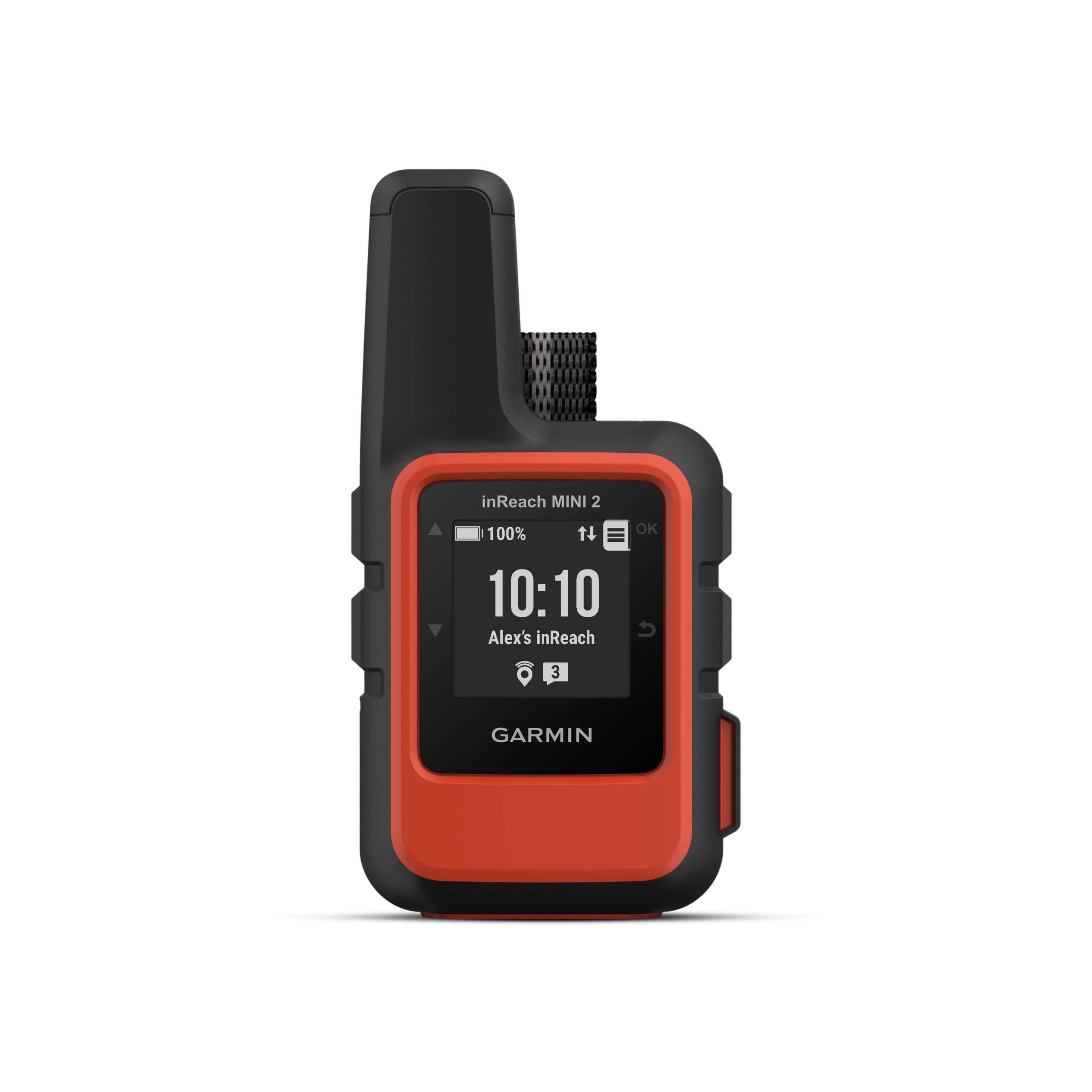 Garmin InReach Mini 2 (Flame Red), Comunicatore Satellitare, Copertura Iridium, Invia e ricevi messaggi, Lancia SOS, LiveTrack, TracBack, Autonomia fino a 14 giorni