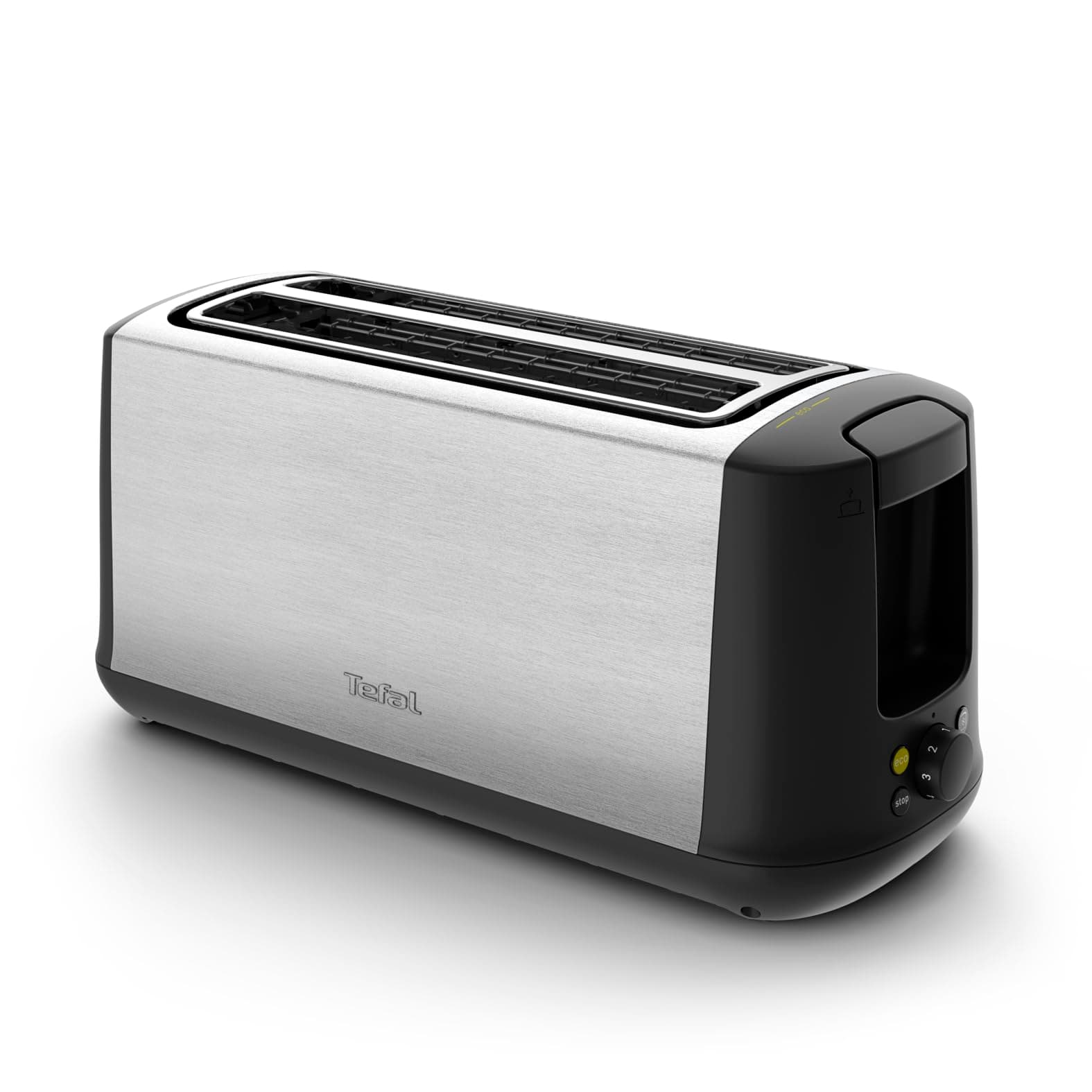 Tefal Subito, Tostadora 2 ranuras extra largas, Opción calentamiento 1 ranura, 1700W, 7 niveles de tostado, Bandeja recogemigas, Detén, descongela y recalienta fácil, TL342DE0