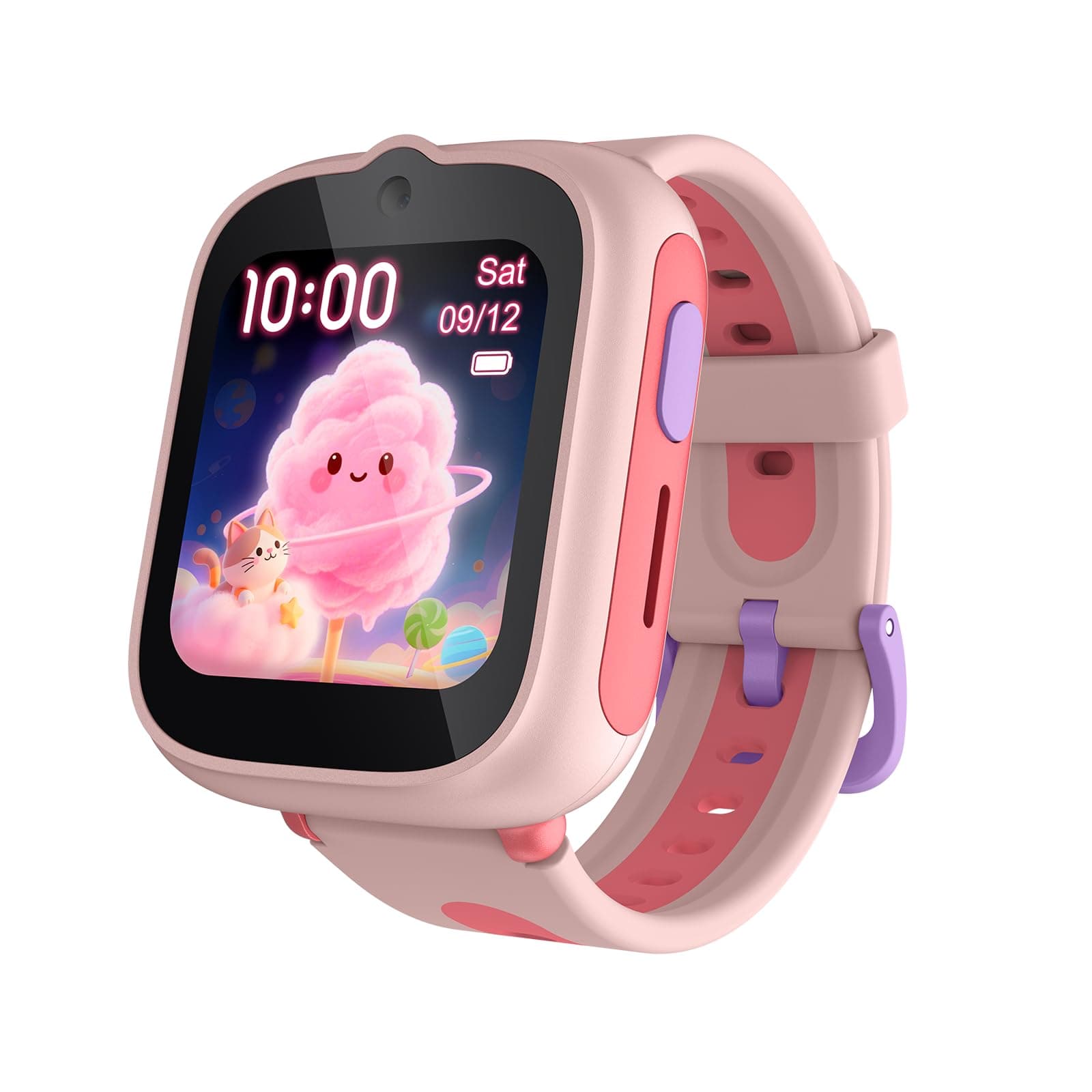 TCL MOVETIME MT48 Reloj Inteligente Niños - Rosa | 4G | GPS Doble Frecuencia L1+L5 | Videollamadas | Botón SOS | IP68 | Dibujo IA | Batería 900mAh | 2,5 Días | Control Parental