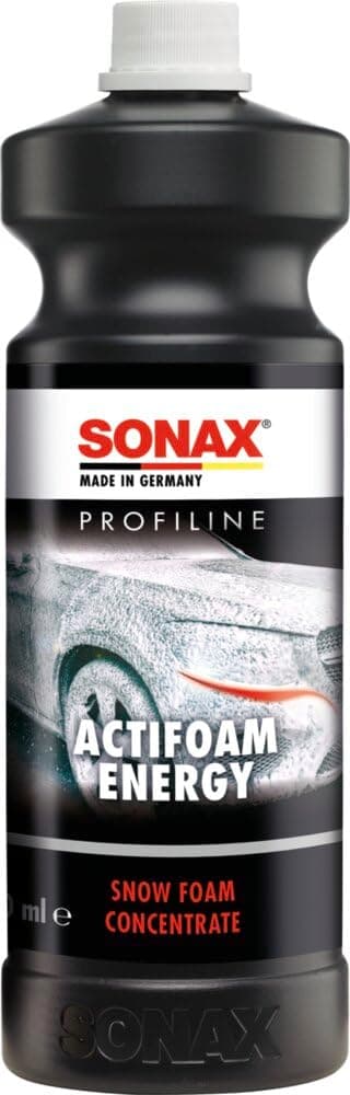SONAX PROFILINE ActiFoam Energy (1 Liter) stark schmutzlösendes SnowFoam Schaumshampoo für die Fahrzeugwäsche | Art-Nr. 06183000