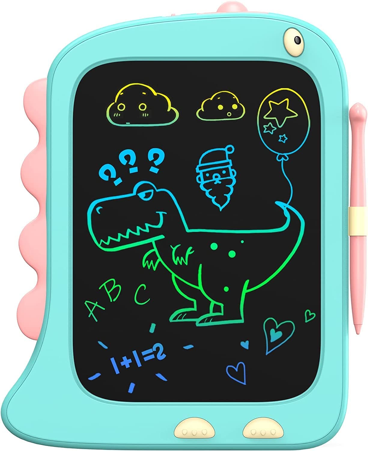 ORSEN Pizarra Mágica Infantil 8,5 Pulgadas con Diseño de Dinosaurio – Tableta de Escritura LCD Reutilizable, Juguete Educativo para Niños 2-8 Años, Ideal como Regalo de Cumpleaños y Pascua (Azul)