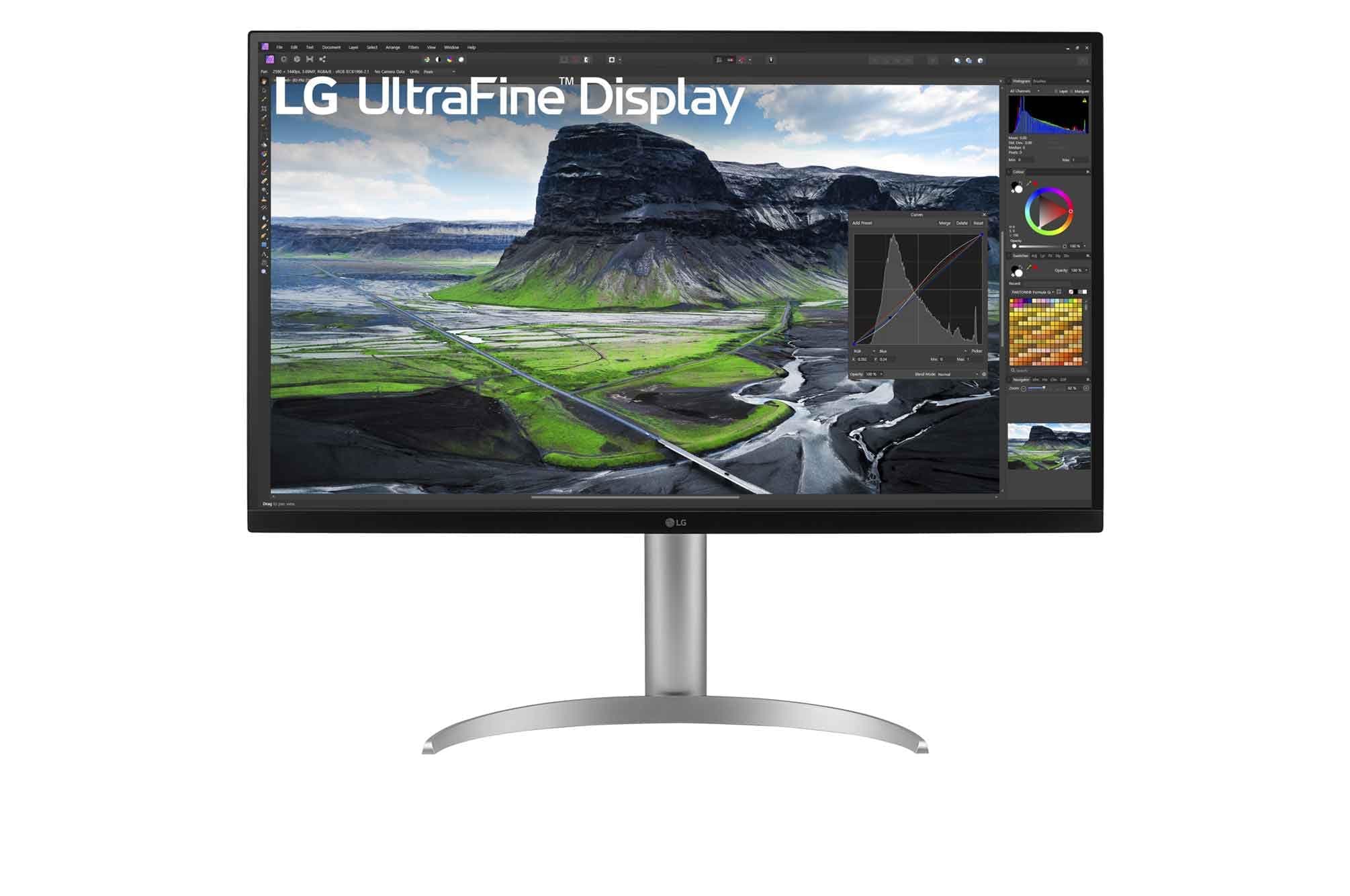 LG Ultrafine™ 32UQ850V-W.AEU Ecran PC 4K 32" - Dalle IPS résolution UHD (3840 x 2160), 5ms GtG 60Hz, Display HDRTM 400, DCI-P3 98%, AMD FreeSync, inclinable, réglable en Hauteur, Mode Portrait