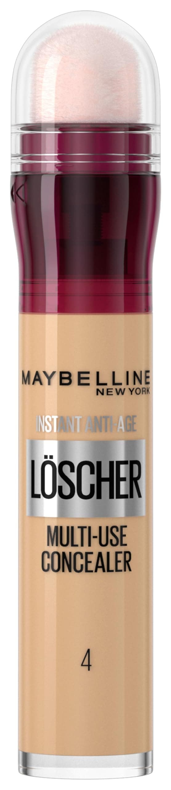 Maybelline New York Instant Anti-Age Effekt Löscher Concealer gegen Augenringe & Falten, Mit Goji-Beere & Haloxyl, Mikro-Lösch-Applikator für präzises Abdecken, Nr. 04 Honey, 6,8ml