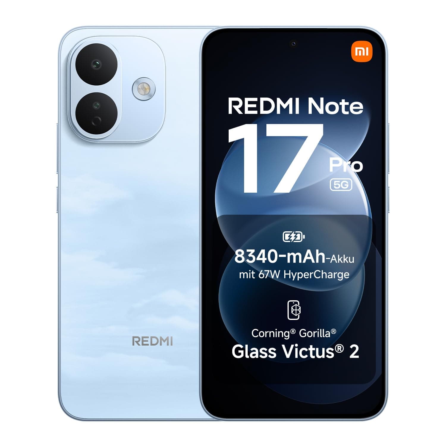 Xiaomi REDMI Note 17 Pro 5G, Smartphone 8+512 GB, Sky Blue, 8340 mAh Akku | 50MP Kamera mit OIS, 67W HyperCharge, Snapdragon® 6s Gen 4, 3500 Nits Flaggschiff-Display, Xiaomi HyperAI