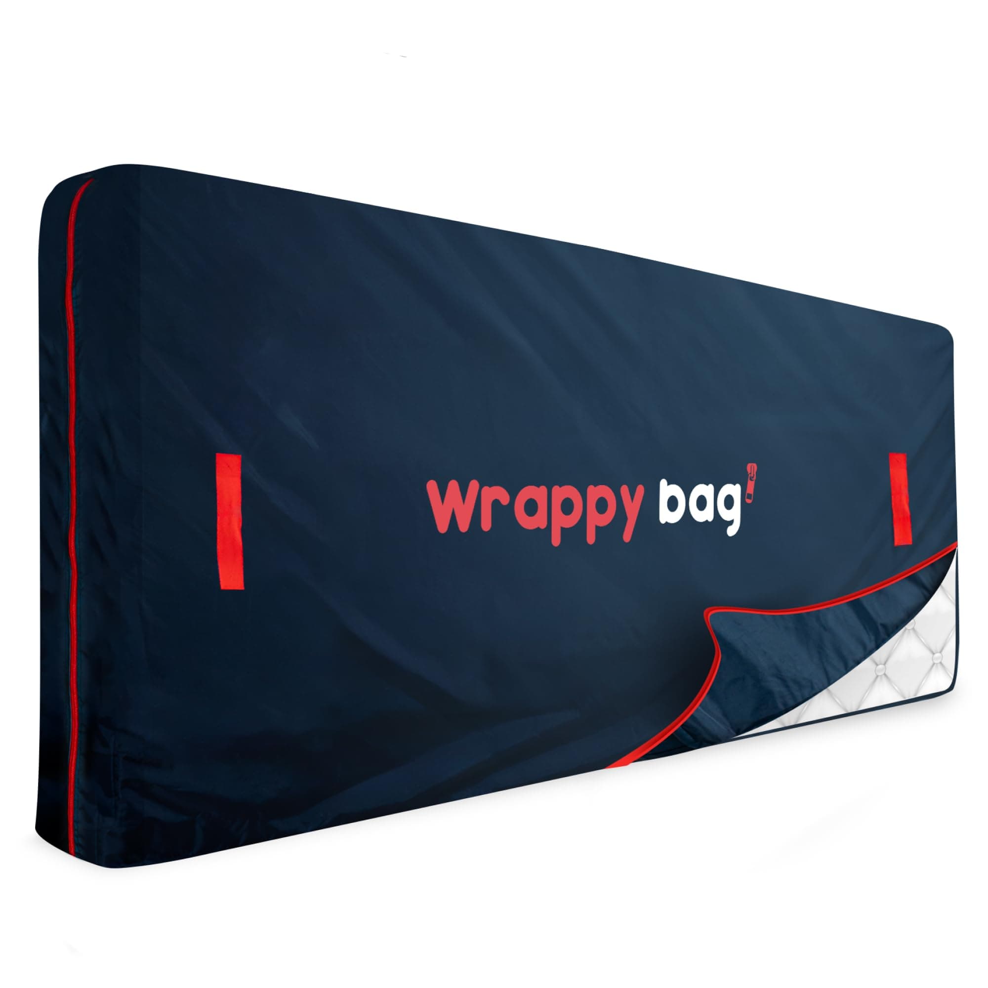 WRAPPYBAG – Housse de Protection Imperméable en Polyester Oxford pour Matelas – Sac de Rangement Imperméable avec 4 poignées de Transport – pour Déménagement, Stockage & Transport - 90 x 200 cm