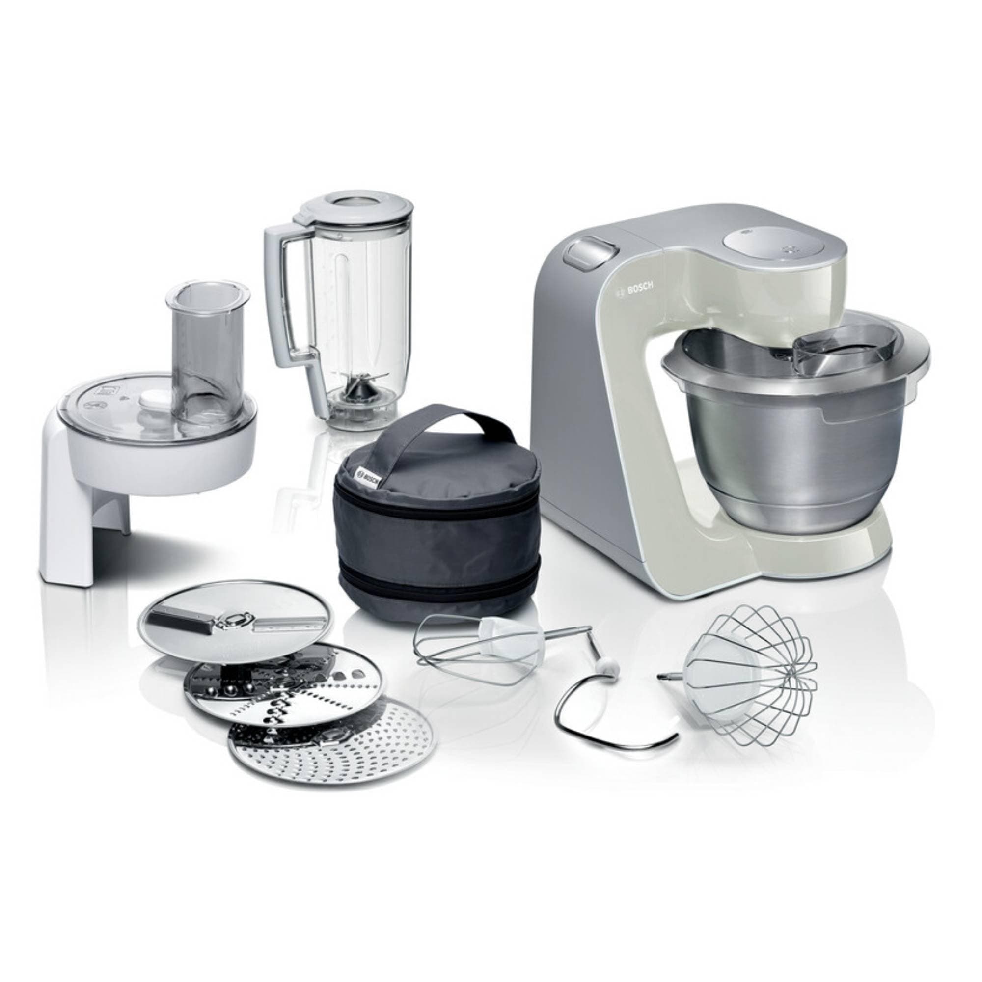 Bosch - Robot de cocina, MUM 5, 1000 W, Plateado, MUM58L20