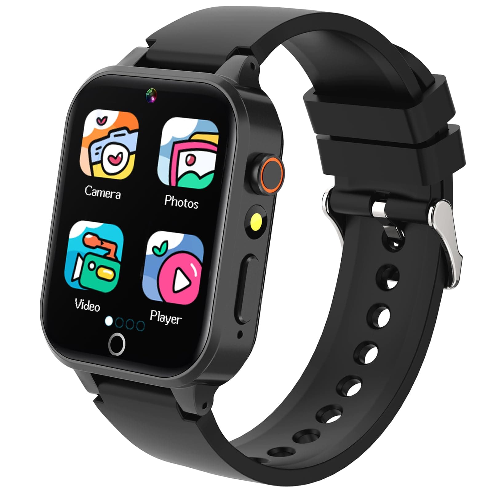 Smartwatch per Bambini con 26 Giochi, Schermo HD, Musica, Orologio Intelligente Bambini Modalità Silenziosa, Contapassi Calorico Sveglia Video Torcia, Ragazzi e Ragazze Regalo di Natale 4-12 anni