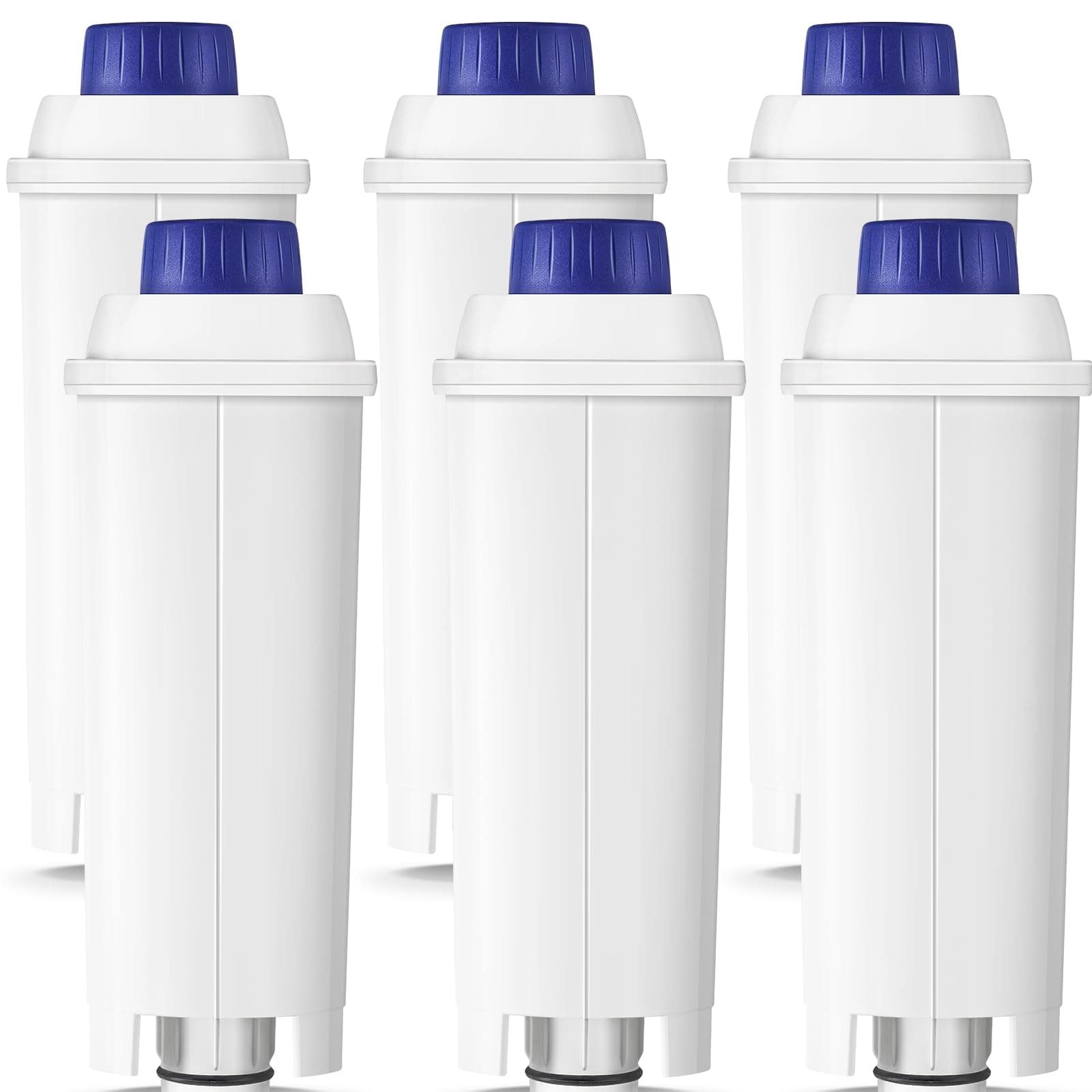 Molifal Filtre à eau de rechange pour machines à café Delonghi DLSC002, compatible avec Delonghi Dinamica, Magnifica S, Eletta Explorer, ETAM Autentica EPAM et ECAM Series (6)