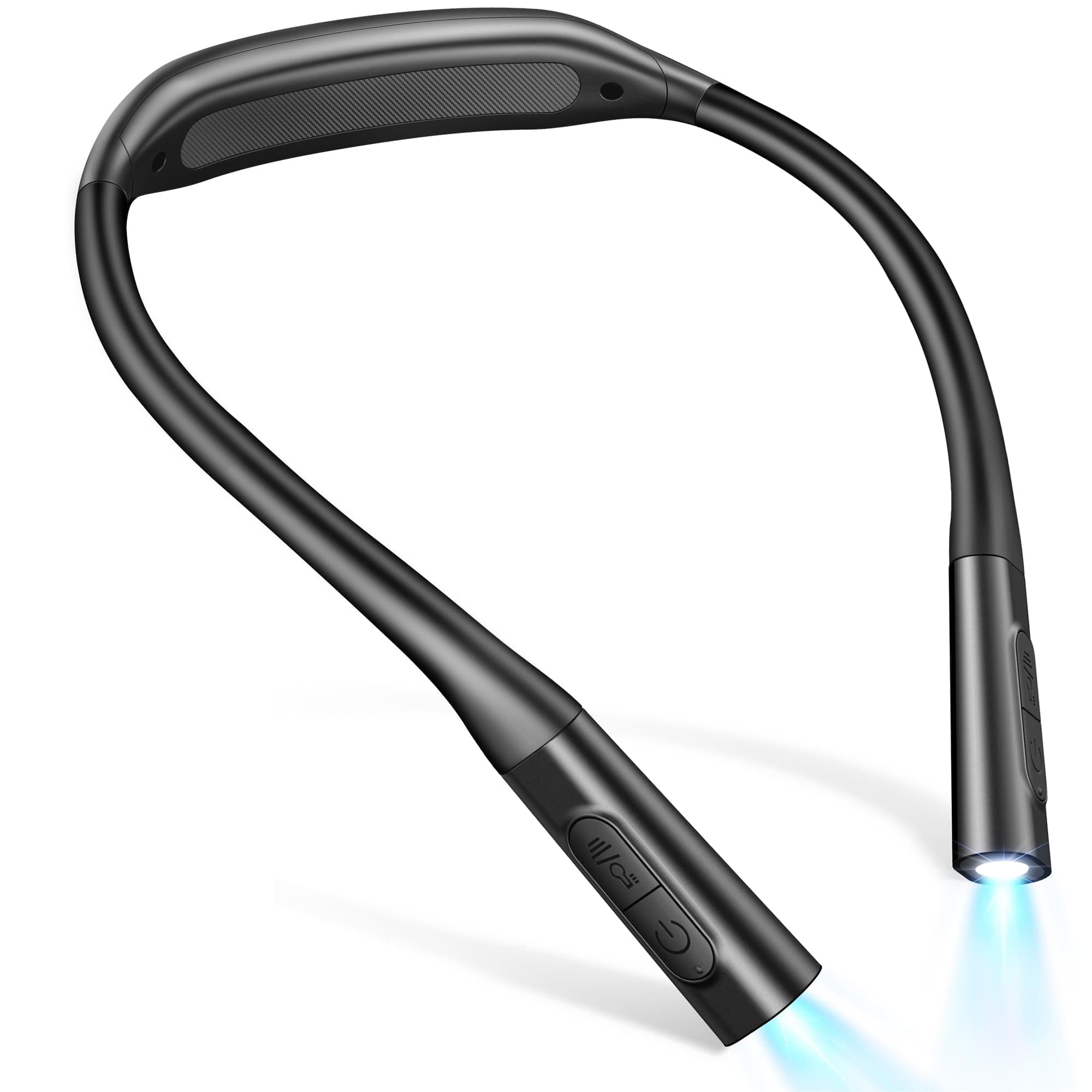 Glocusent Lampe de Lecture pour Liseuse et Livre - Lampe à Suspendre Rechargeable 100h, Lumière Réglable (5 Niveaux & Couleurs) pour Lecture Nuit, Couture. Léger et Confortable