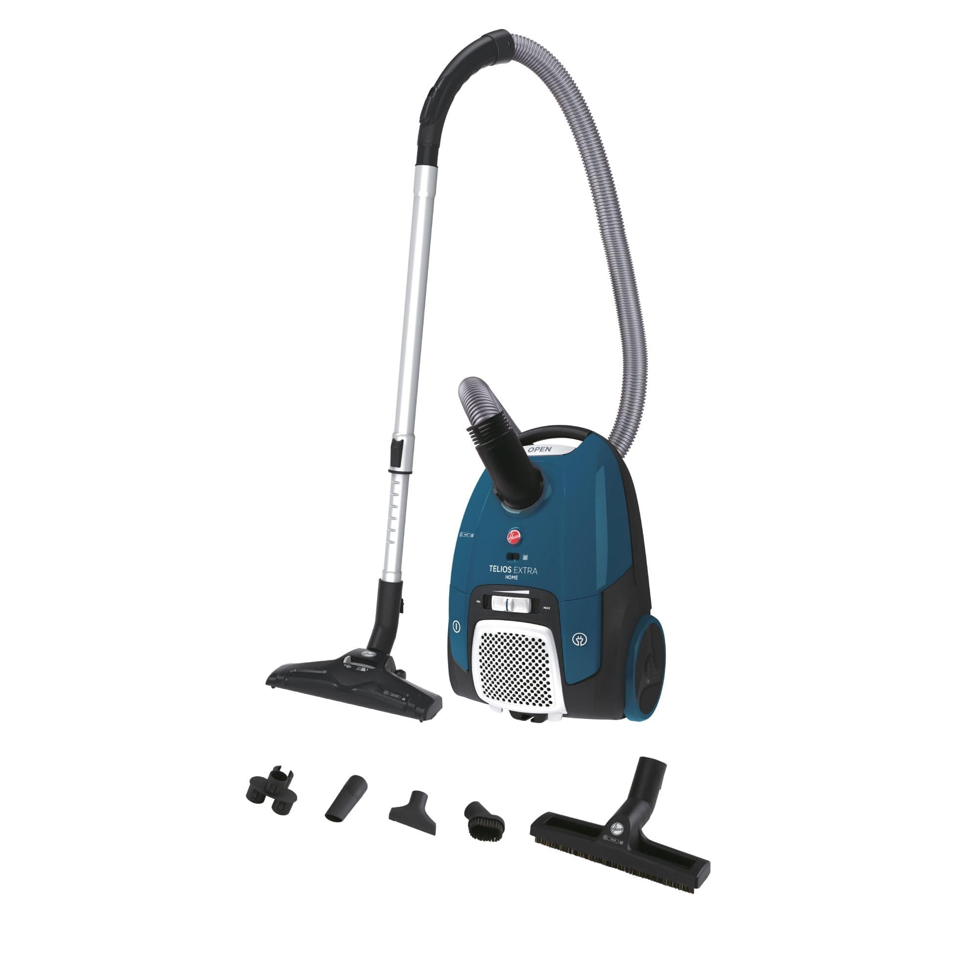 Hoover Telios Extra Aspirateur Traineau avec Sac Compact Silencieux 69 dBA, Puissant 700W, Capacité XL 3,5L, 2 Brosses Universelle & Spéciale Parquet, Filtre EPA 12, Accessoires, TXL10HM