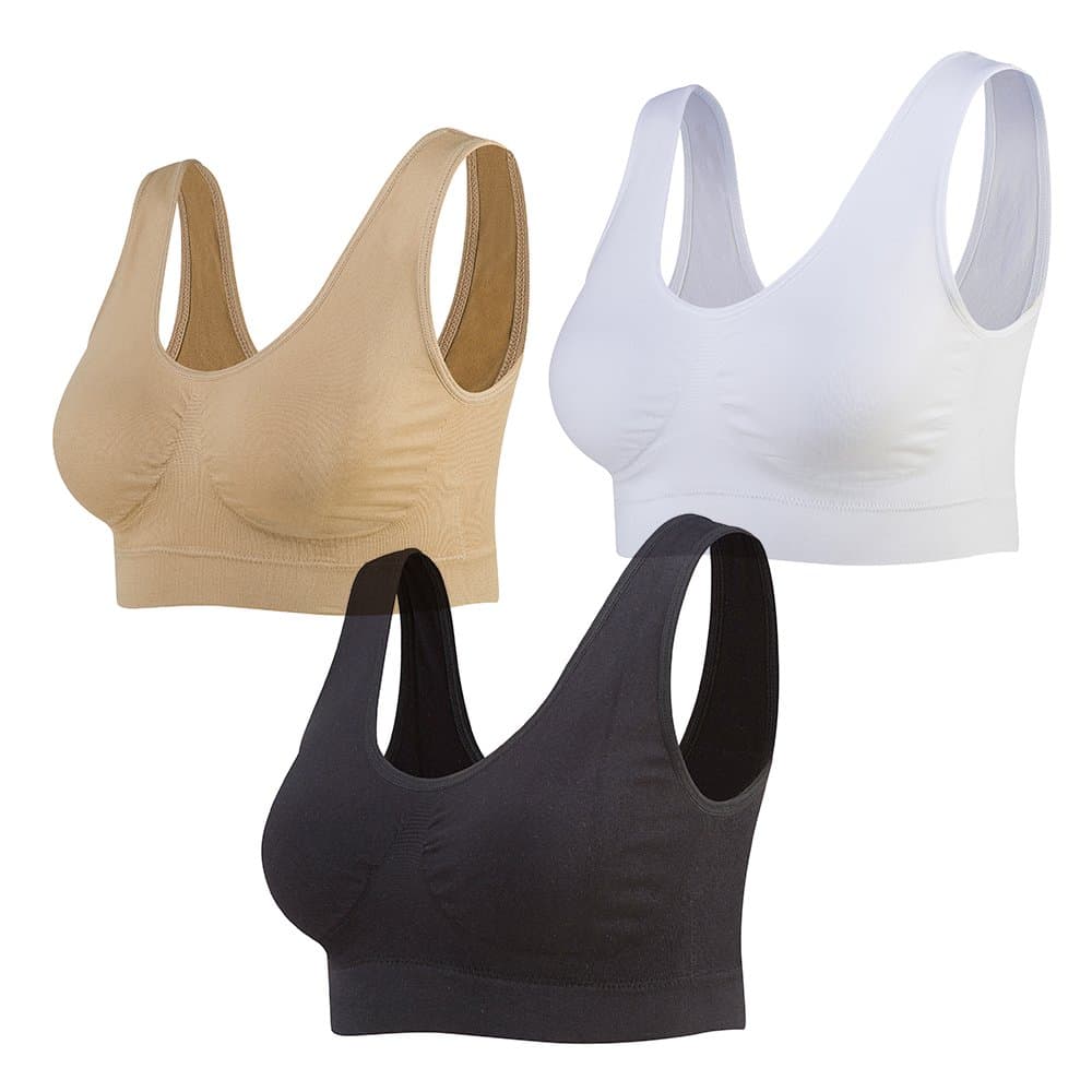 Lemef Soutiens-Gorge de sans Couture Sport Yoga sans Armature avec Coussinets Amovibles pour Femmes