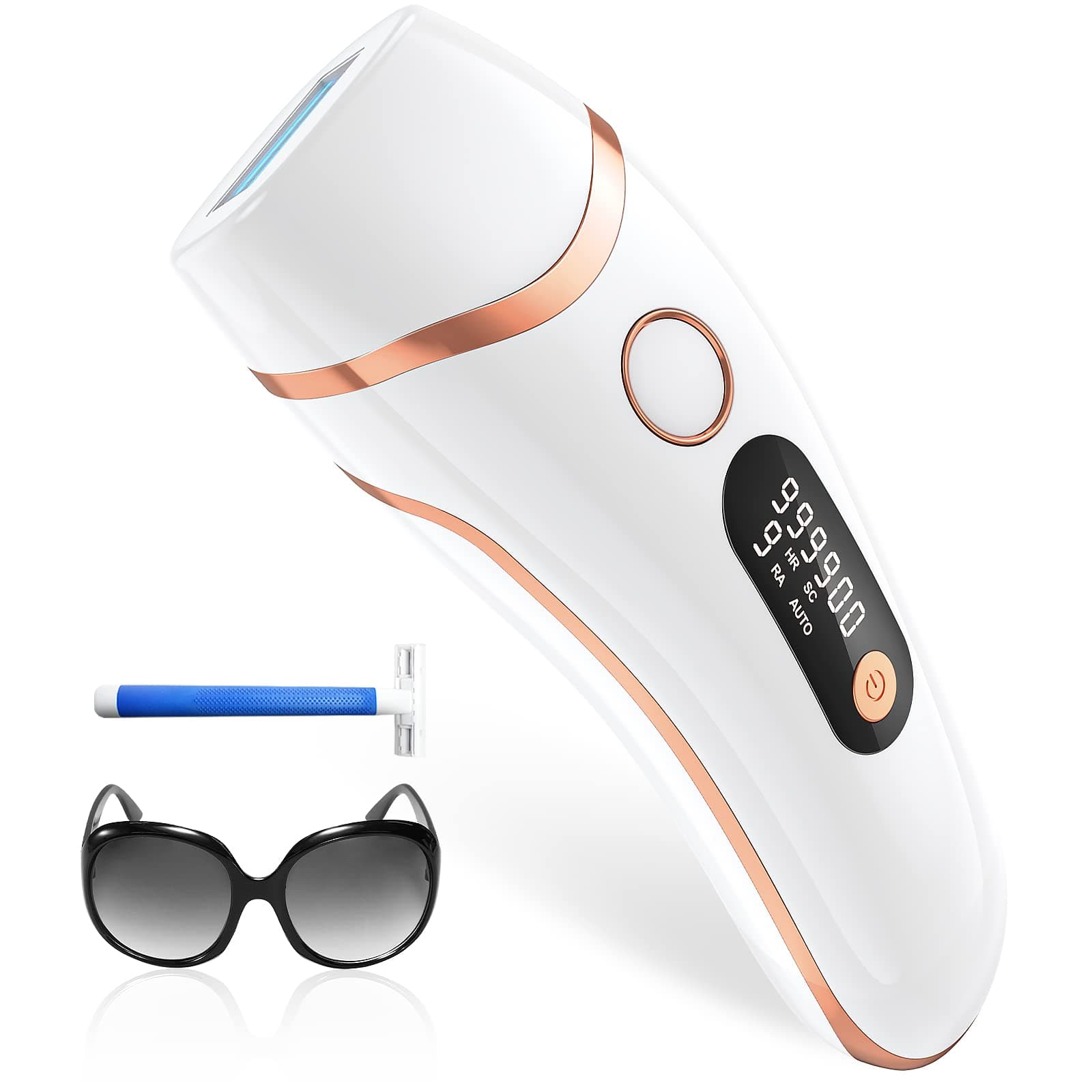 Haarlosy Depiladora Luz Pulsada, Depiladora Láser Definitive-999,999 Flashes, 2 Modos 9 Niveles Energía IPL Depilación para Axilas, Cuerpos, Hombres, Mujeres, Salón en Casa, LCN1208