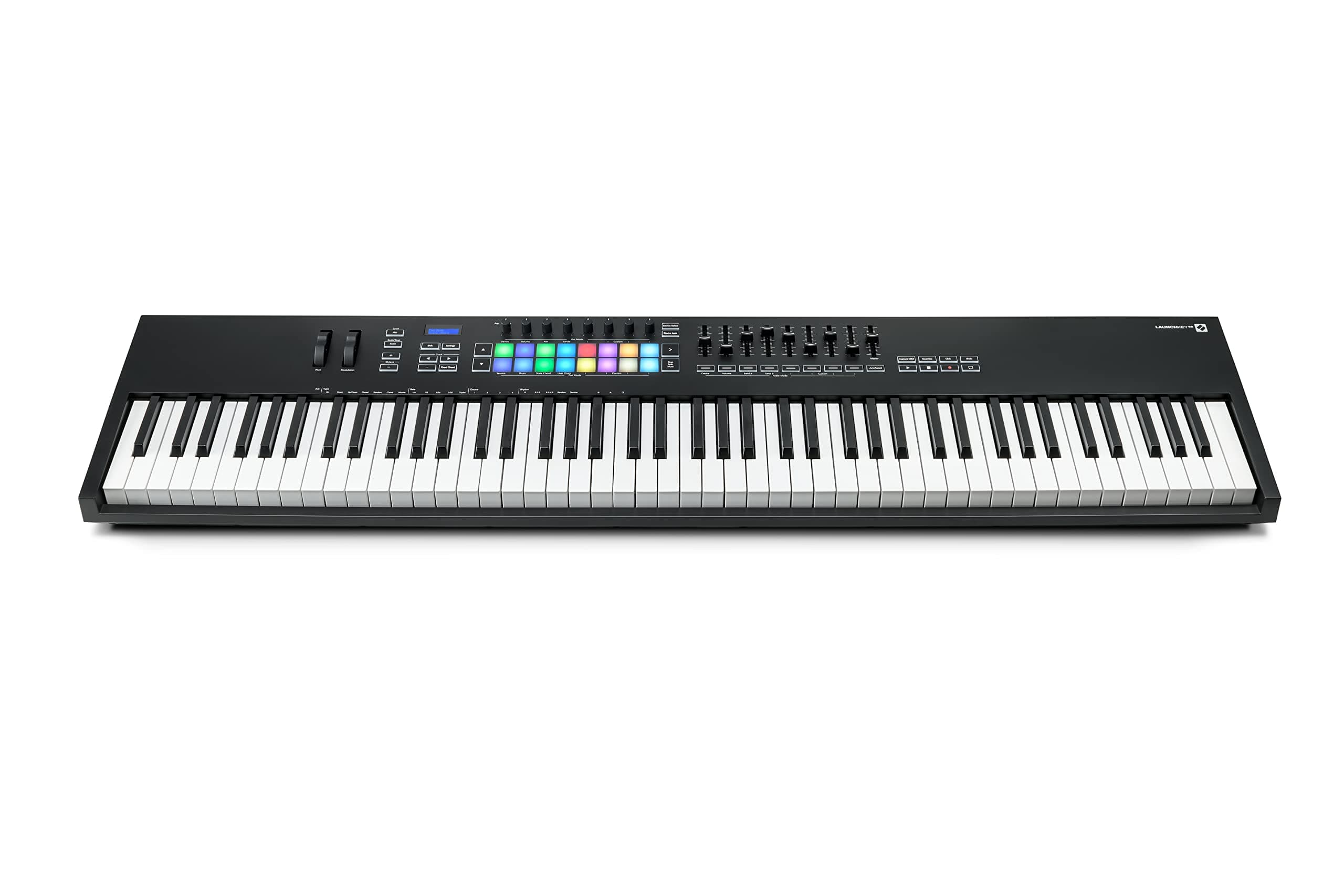 Novation Launchkey 88 [MK3] - Teclado MIDI de primera calidad con 88 teclas, perfecto para crear música expresiva (en negro)