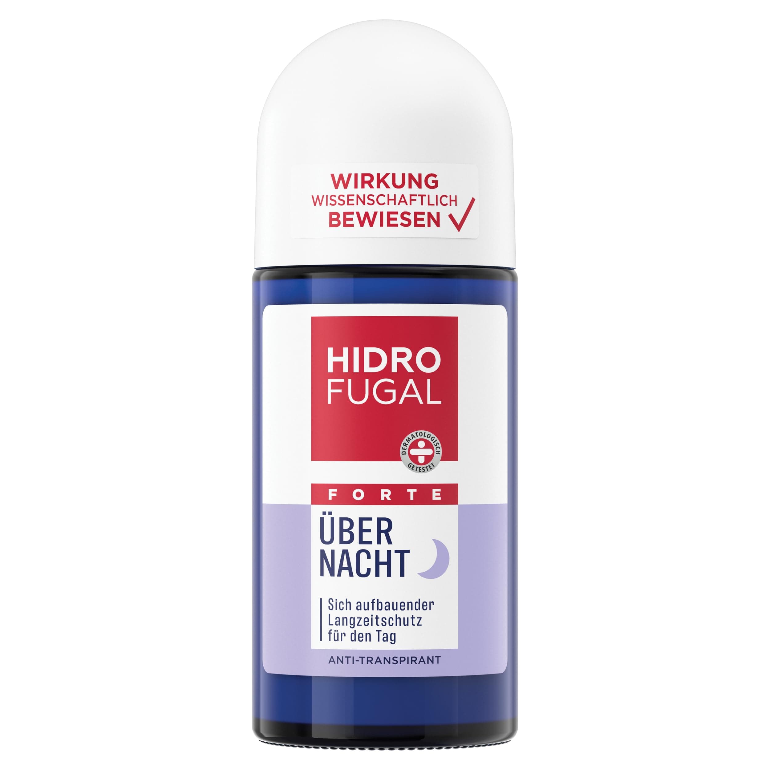 Hidrofugal FORTE Über Nacht Roll-on, Anti-Transpirant Deo für die Abendanwendung, Deoroller für einen stärkeren Schutz am Tag (50 ml)