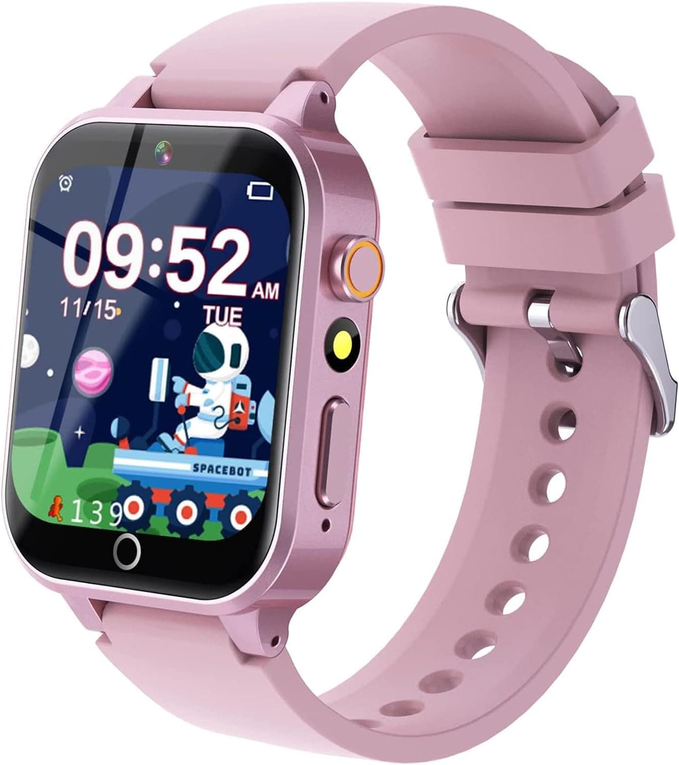 YEDASAH Smartwatch per Bambini - 39 Giochi, Contapassi, Calorico, Fotocamera, Musicale, Torcia, Sveglia, Giocattoli Educativi, Regalo di Compleanno [Scheda SD integrata]