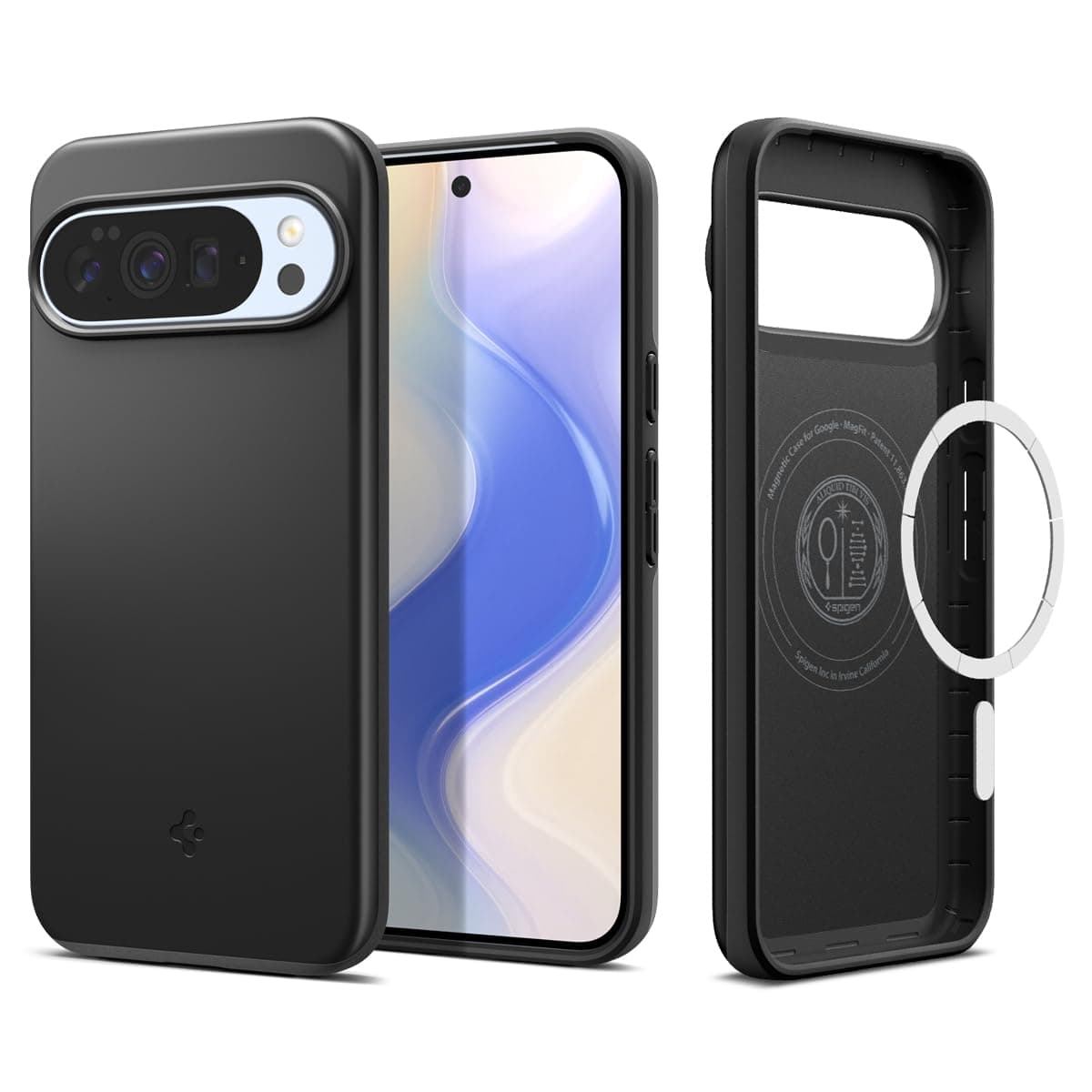 Spigen Thin Fit MagFit Hülle für Google Pixel 10 und Pixel 10 Pro, Kompatibel Mit Pixelsnap und MagSafe [2025 Neue Funktion] [Made for Google] -Schwarz