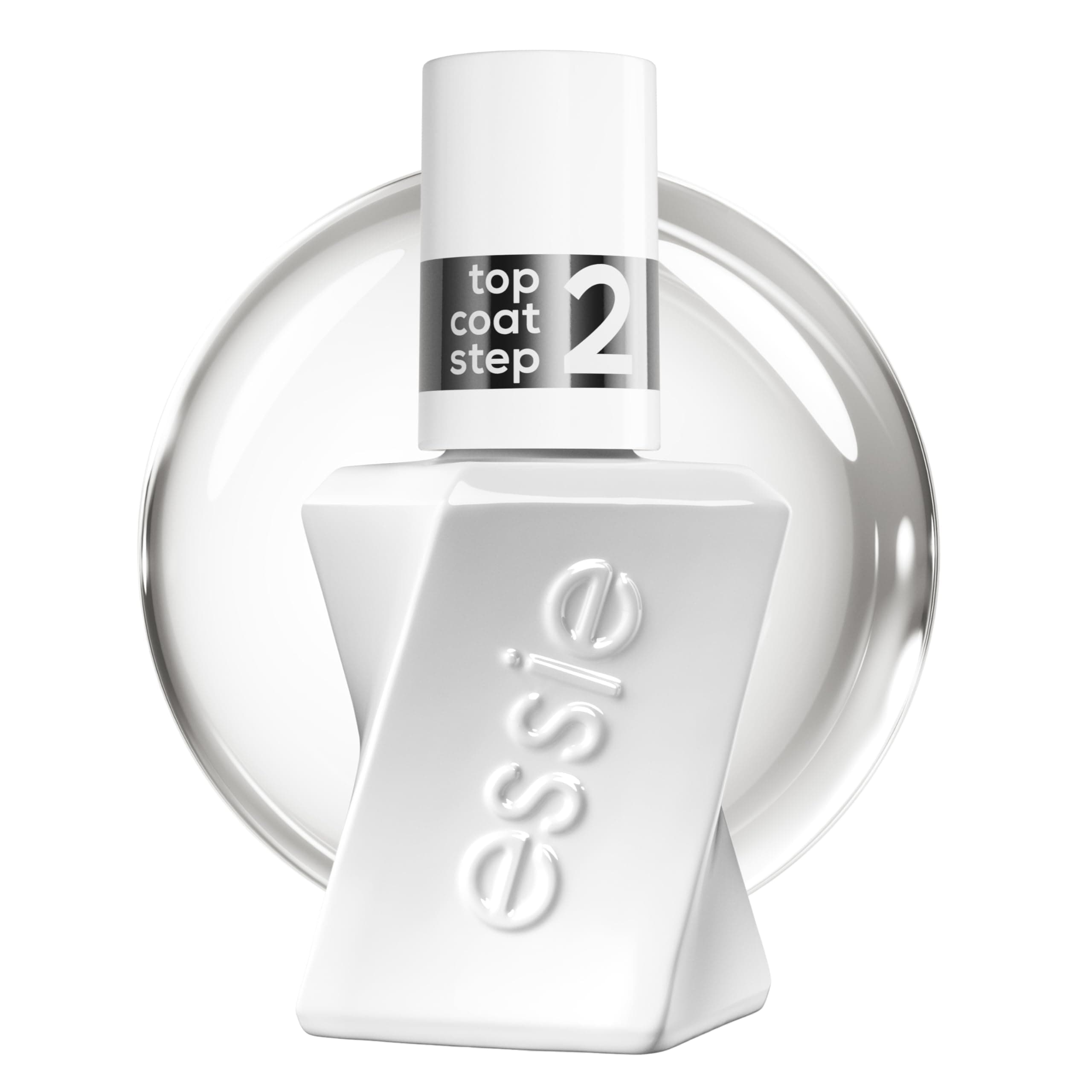 Gel by Essie langanhaltender Nagellack Top Coat mit glänzendem Finish, Maniküre ohne UV-Licht, Professioneller Überlack mit Salon Effekt, Gel by essie, Farbe: Nr. 00, Transparent, 1 x 13,5 ml
