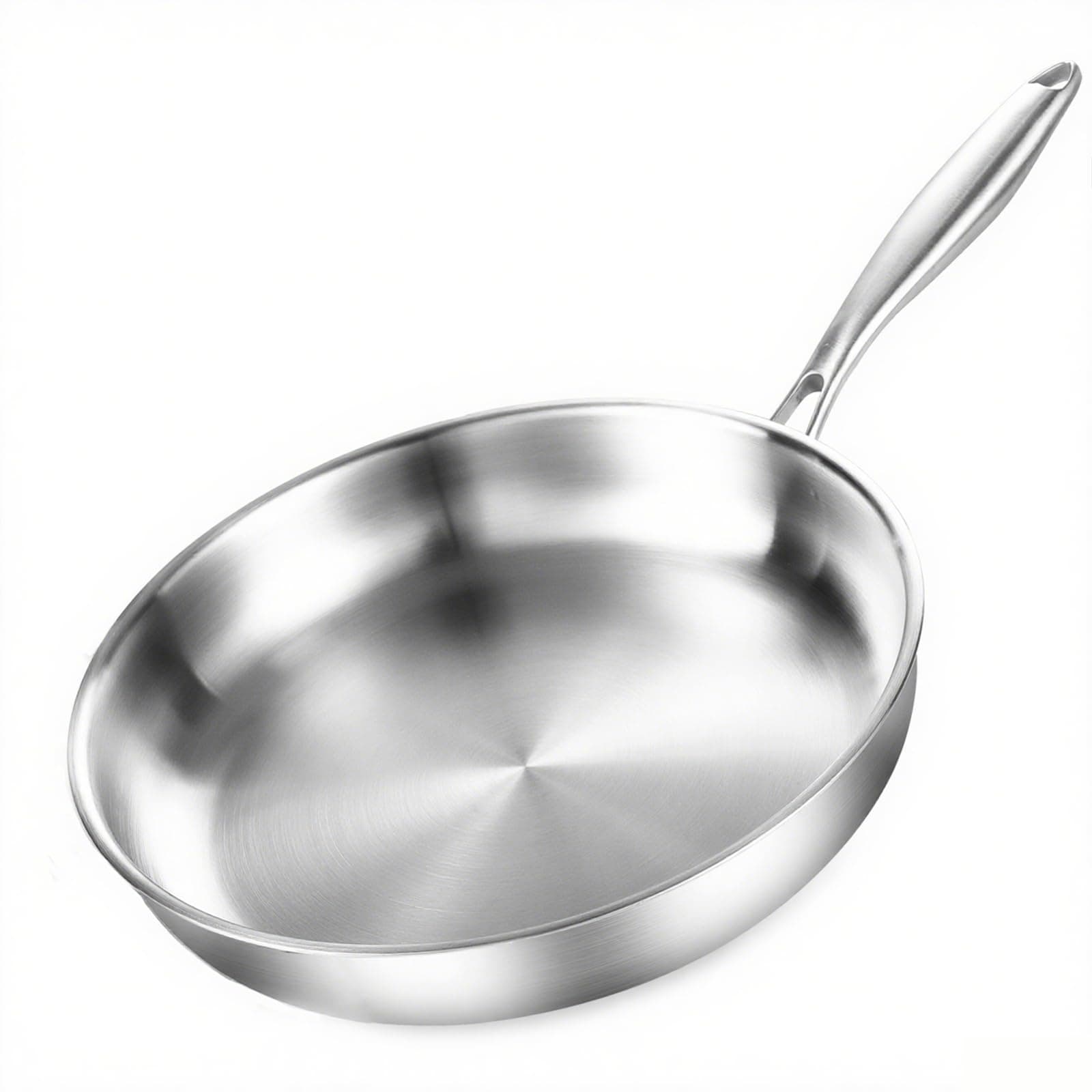 DELARLOCHEF Padella Trilamina 20 cm (7,8 pollici) - Cucina 18/10 Economica in Energia - Padella ad Induzione