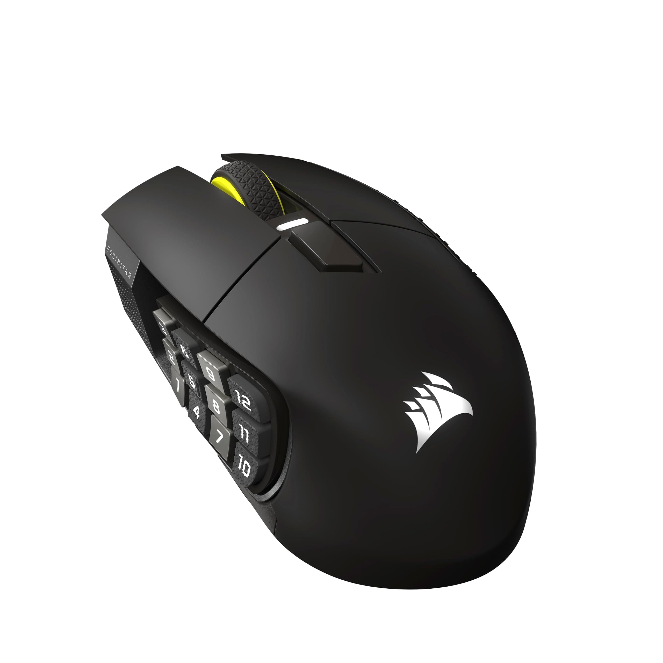 Corsair Scimitar Elite Wireless SE MMO Souris de Jeu – 33 000 DPI, 16 Boutons Programmables, Adjustable Key Slider™, Elgato Virtual Stream Deck, 1K Hyper-Polling, Jusqu'à 150h de Batterie – Gunmetal