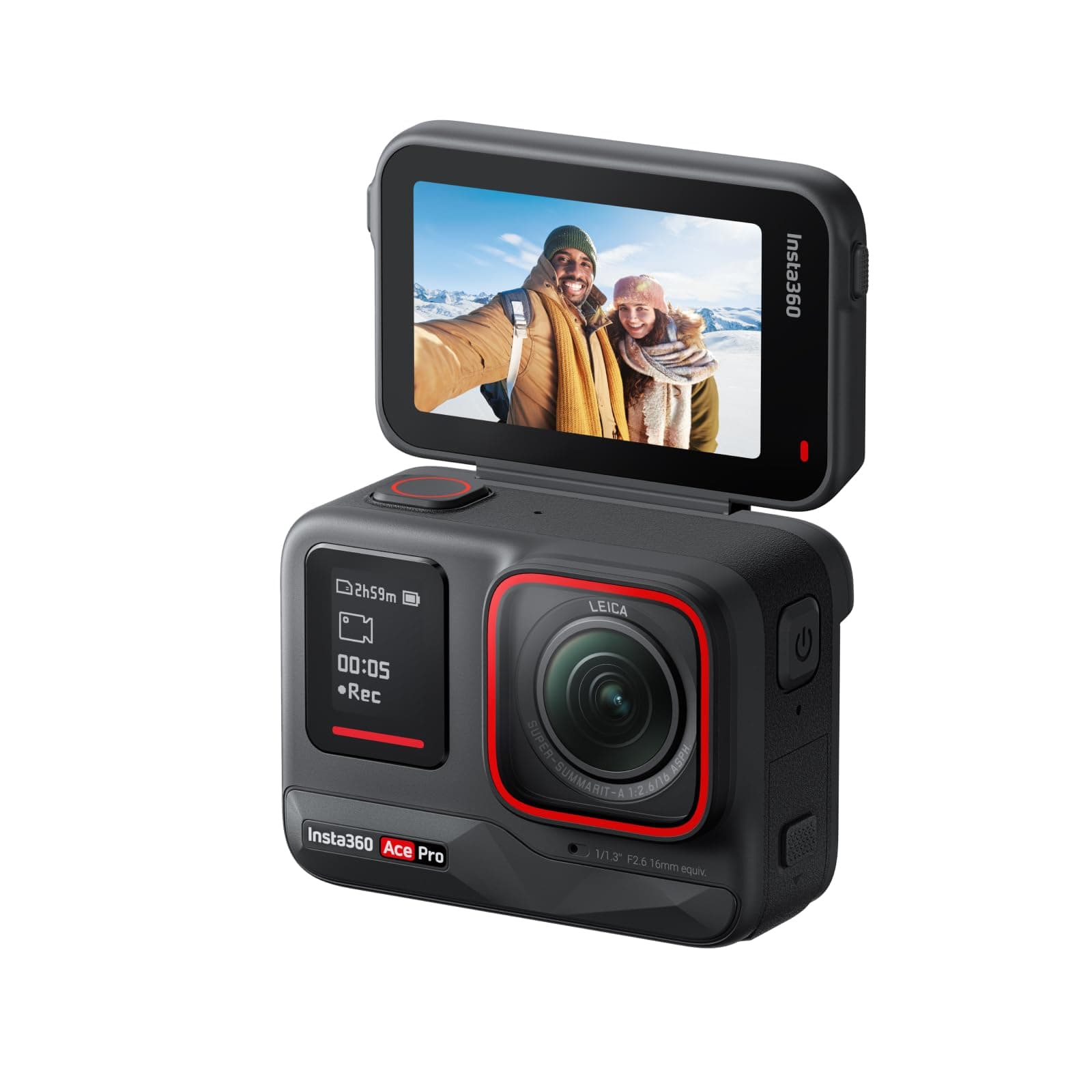 Insta360 Ace Pro - Action cam 4K Co-coprogettata con Leica | Videocamera impermeabile magnetica, sensore da 1/1.3", riduzione del rumore, 4K120fps, schermo orientabile da 2,4"