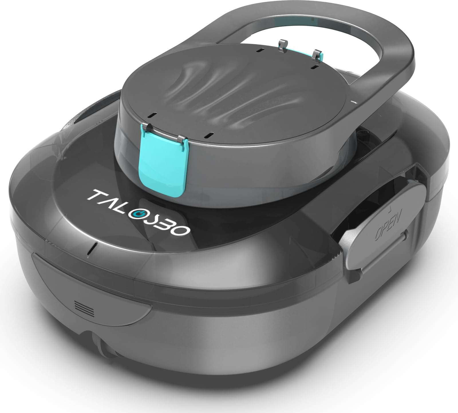 TALOSBO (2026 Upgrade) S1PRO Robot Piscine sans Fil, 120 Min d'Autonomie, Nettoyeur de Piscine Compact, Double Moteur Aspirateur Piscine Hors Sol, 2,5H Charge Rapide, pour Piscines Jusqu'à 100 m²