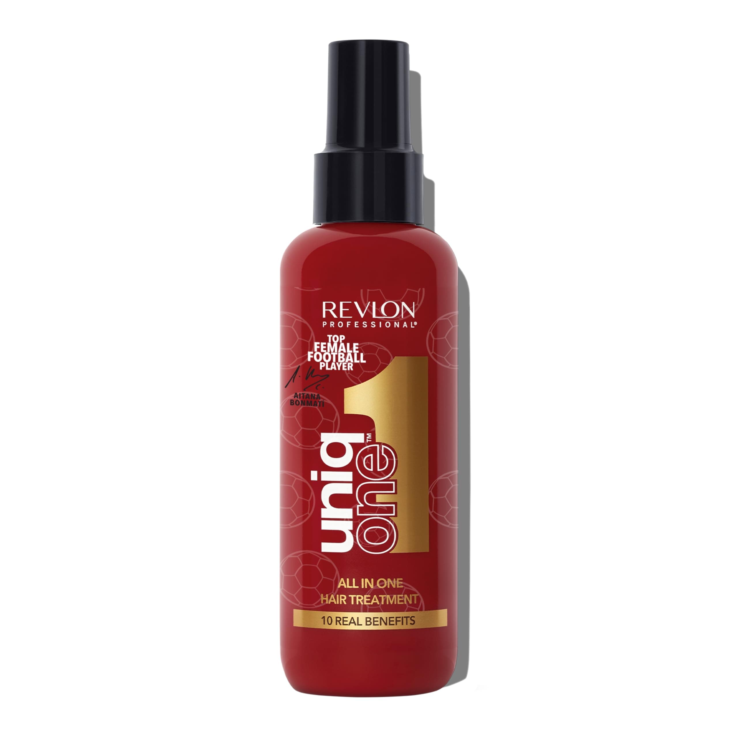 REVLON PROFESSIONAL UniqOne Hair Treatment Aitana Bonmatí Limited Edition, 150 ml, Leave in Haarkur für bessere Kämmbarkeit & Glanz, Haarpflege ohne Ausspülen, Anti Frizz Spray mit Hitzeschutz, vegan