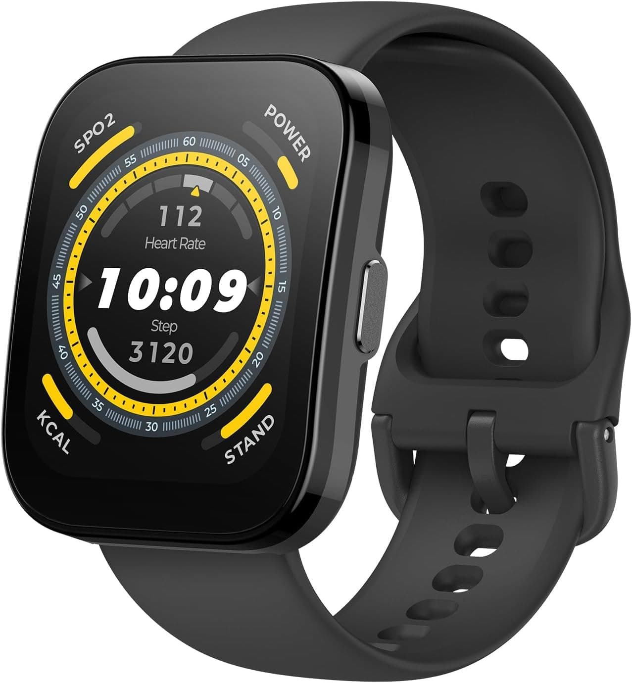 Amazfit Bip 5, 46 mm, Smartwatch, Schermo grande, chiamate Bluetooth, Alexa, GPS, durata della batteria di 10 giorni, fitness tracker con frequenza cardiaca, monitoraggio dell'ossigeno nel sangue