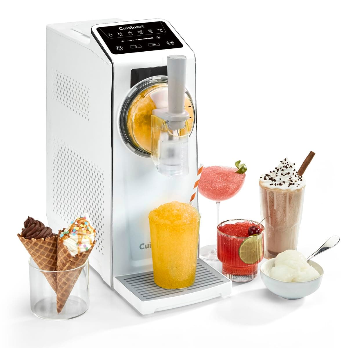 Cuisinart Frost Fusion® - Bevande ghiacciate e gelato soft in 1 | 6 programmi | Granite, cocktail frozen, frappè, vino ghiacciato, sorbetto e gelato soft | Senza ghiaccio | Pronto in 25 min | Autopuli