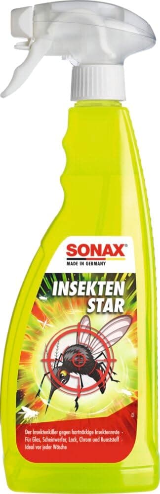 SONAX InsektenStar (750 ml) Insektenentferner löst schnell & schonend selbst hartnäckige & angetrocknete Insektenverschmutzungen, Art-Nr. 02334000