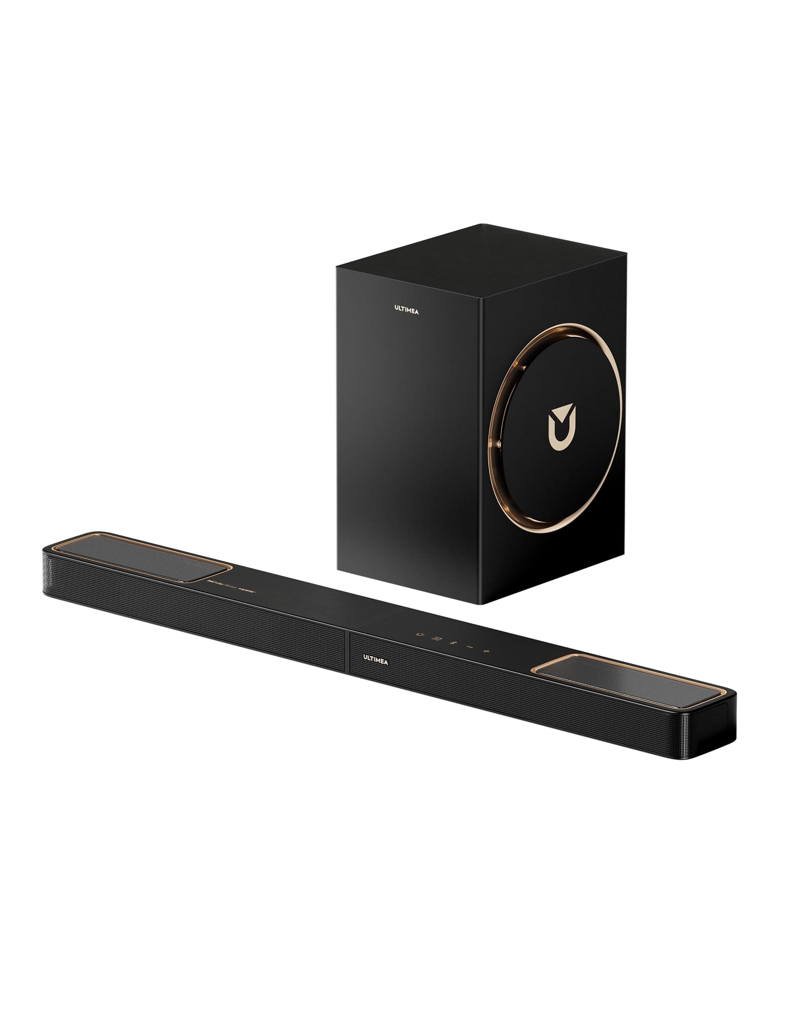 ULTIMEA 3.1.2 ch Barre de Son TV avec Dolby Atmos, Barres de Son avec Caisson de Basses 6,5 Pouces pour TV et Home Cinema, Barre de Son Bluetooth 5.4, HDMI eARC, Skywave F30 Boom