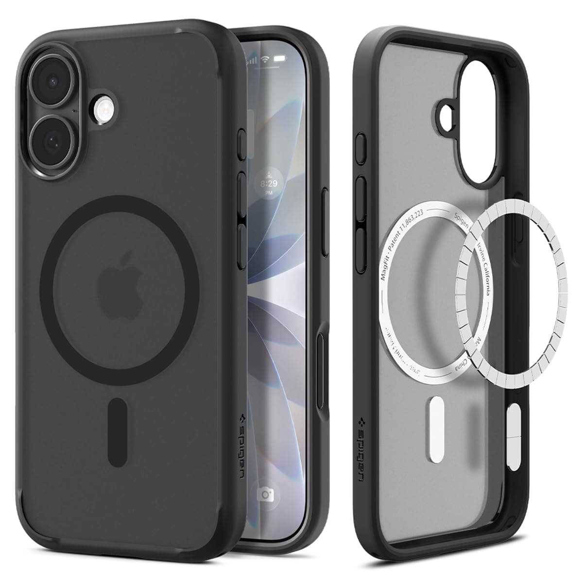 Spigen iPhone 17 Hülle [Spigen Signature] Ultra Hybrid MagFit Case Handyhülle Transparent Kompatibel mit MagSafe -Frost Black