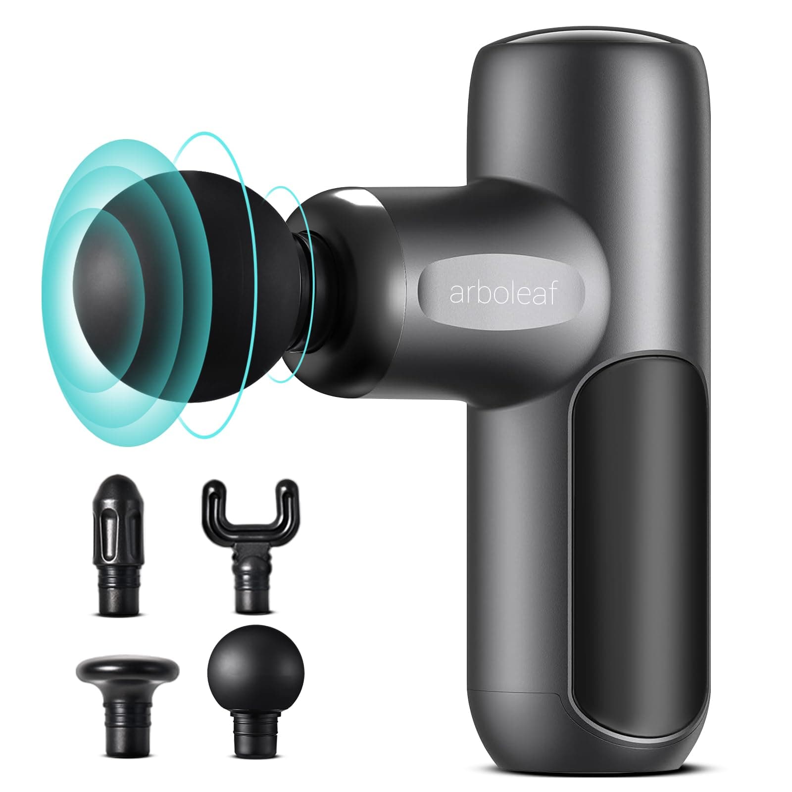arboleaf Pistola de Masaje Mini, Masajeador Muscular Profesional de 3200 rpm y 5 Velocidades, Massage Gun Silencioso para Relajación Muscular