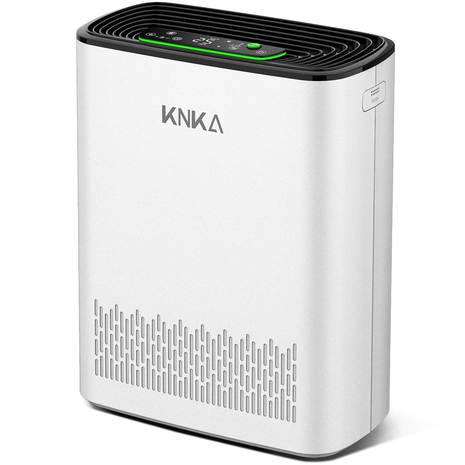 KNKA Purificateur d'Air HEPA, CADR 300 m³/h, pour Pièces jusqu'à 80 m², Élimine 99,97% Poussière, Pollen & Odeurs, Capteur Intelligent, Mode Auto & Nuit, Idéal pour Fumeurs & Animaux (APH3000)