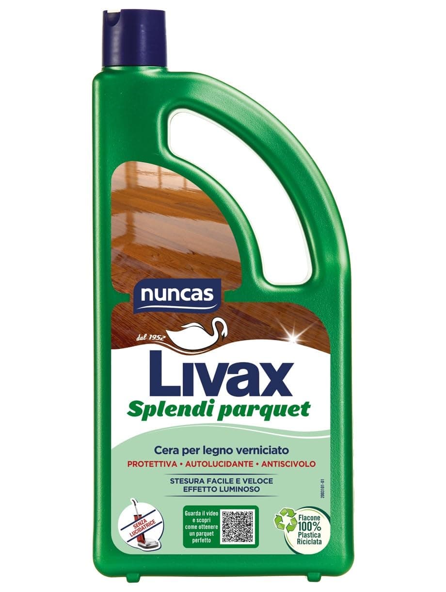 Nuncas Livax Cera Protettiva Splendi Parquet - Pavimenti in Legno - 1000ml
