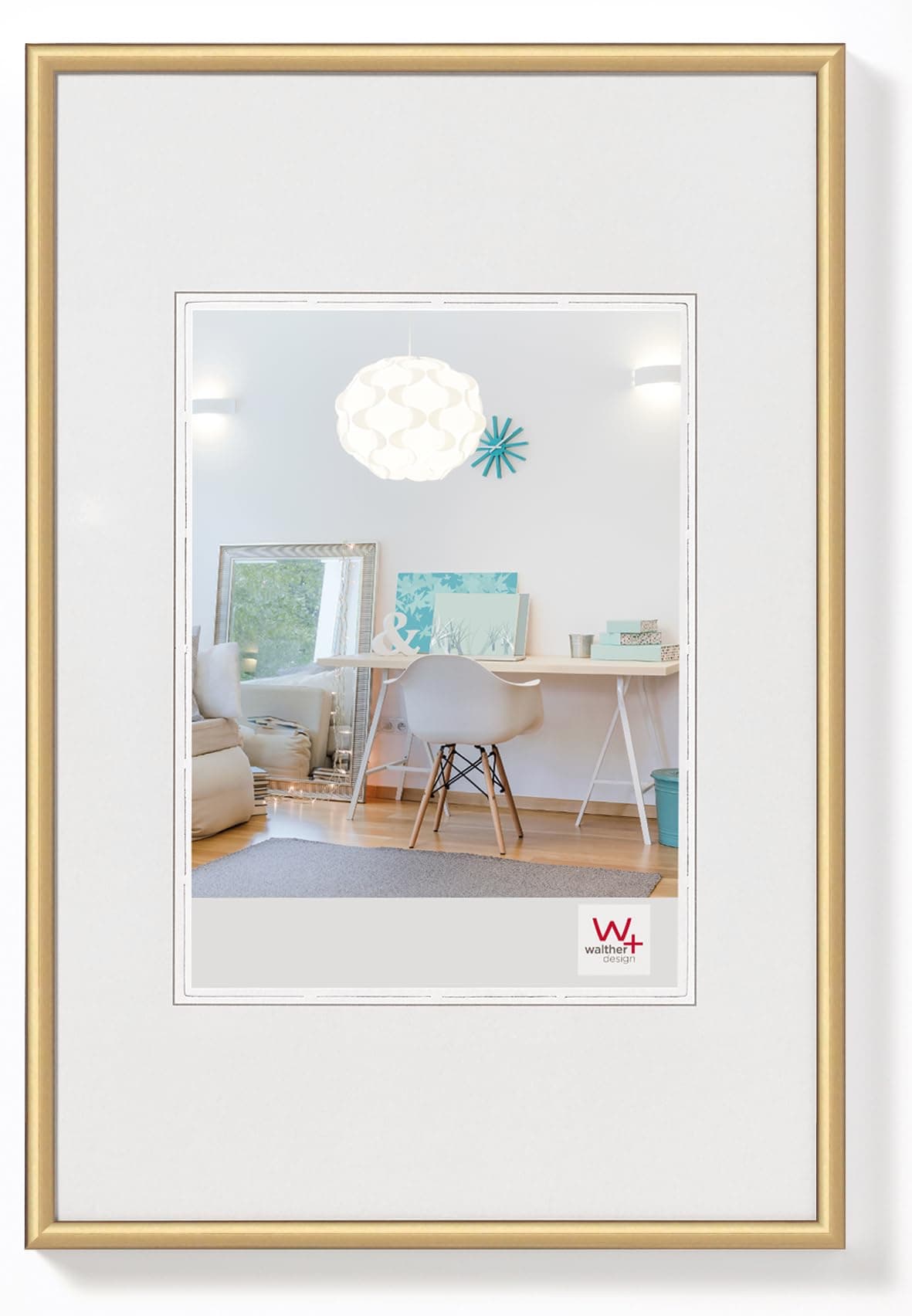 walther design Cornice Oro 60 x 80 cm New Lifestyle Cornice in plastica KV080G