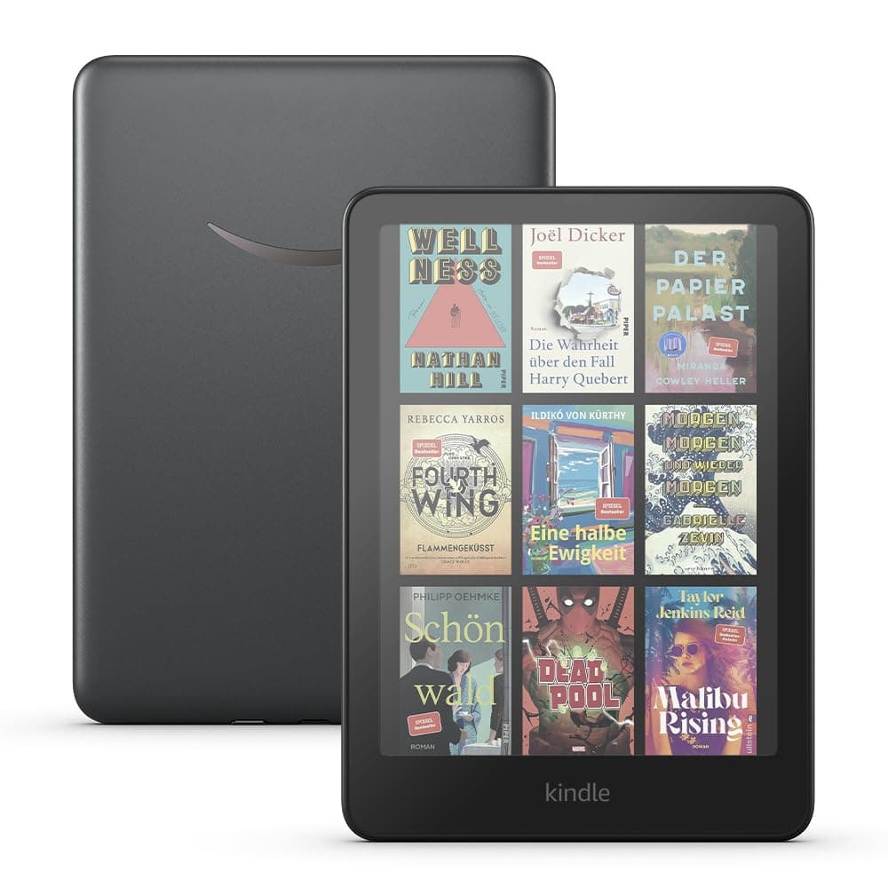 Zertifiziert und generalüberholt Amazon Kindle Colorsoft Signature Edition – Mit Farb-Display und Frontlicht mit automatischer Anpassung, kabellosem Aufladen und wochenlanger Akkulaufzeit – 32 GB