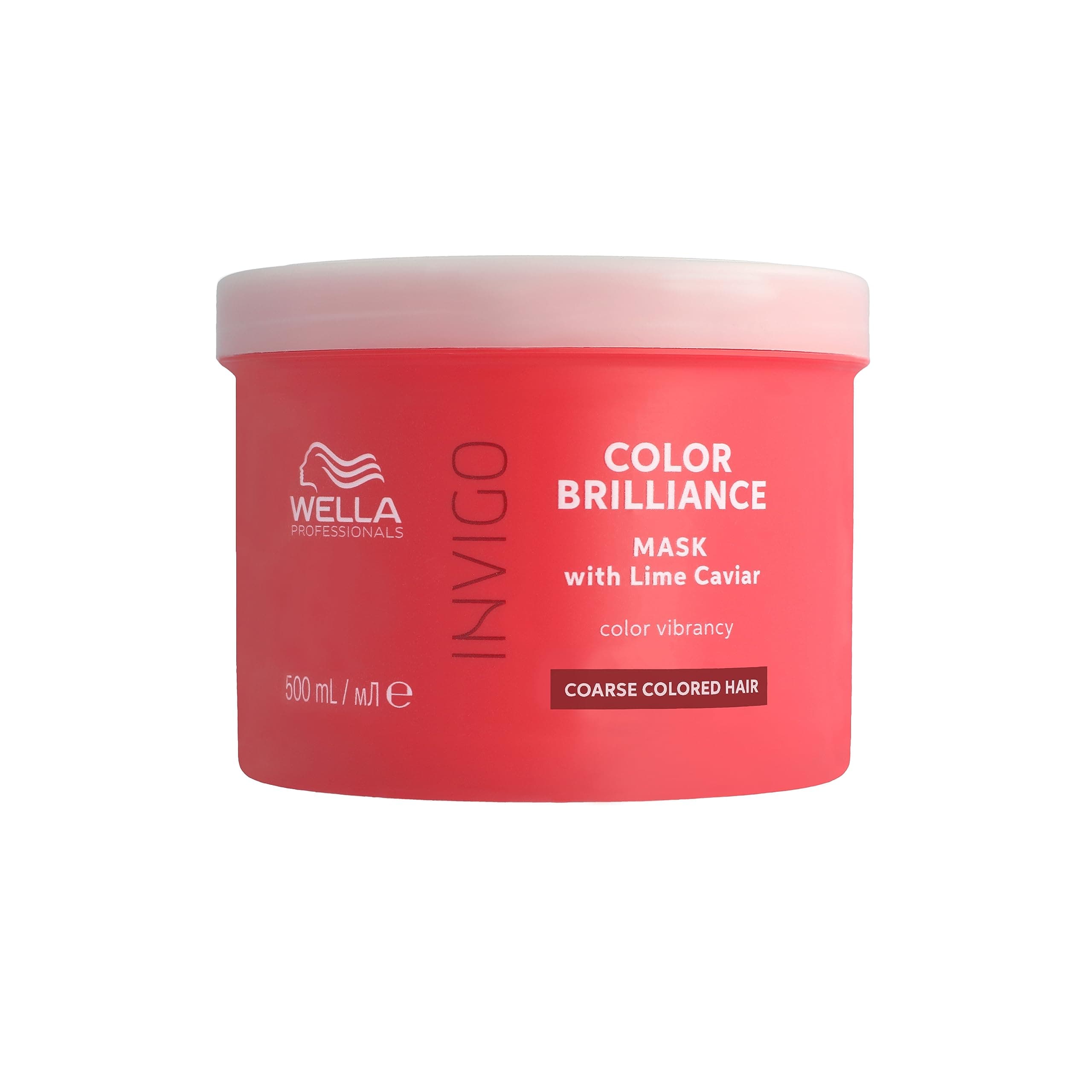 Wella Professionals Invigo Color Brilliance Mask coarse – professionelle Haarmaske für dickes, gefärbtes Haar – farbschützende Haarkur mit Vitamin E und Antioxidantien – 500 ml