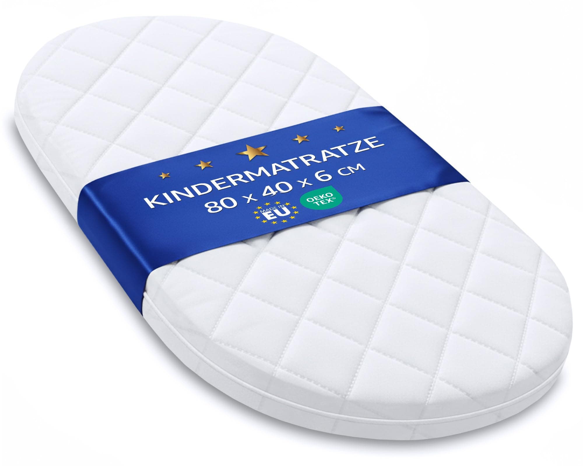 Materasso da culla 40x80 cm - materassino bambini per navicella carrozzina passeggino e lettino neonato 40 x 80 Baby materassi antisudore Oeko-Tex