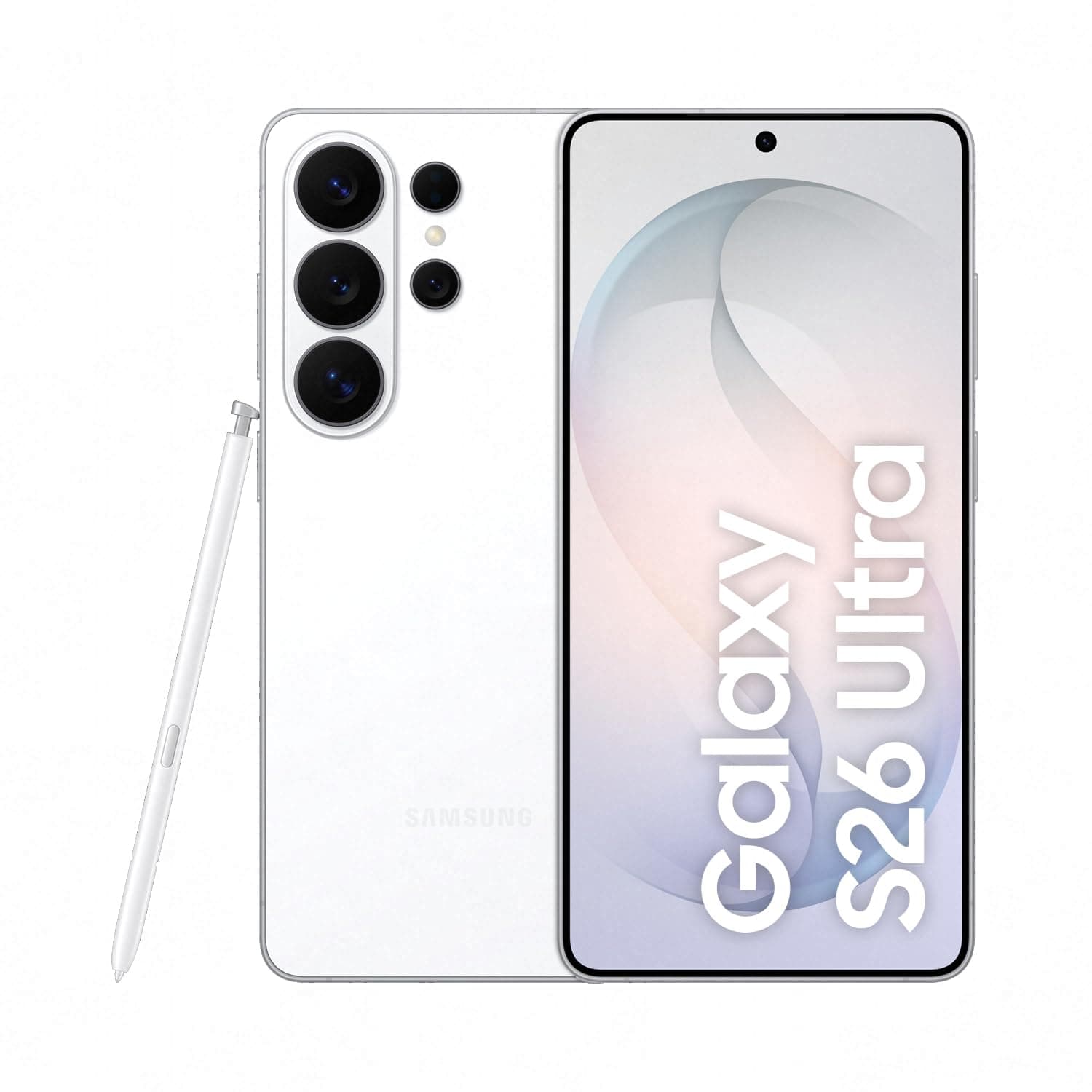 Samsung Galaxy S26 Ultra AI Smartphone mit Galaxy AI, Handy ohne Vertrag, Android, Privacy Display, 12 GB RAM, 512 GB Speicher, 200 MP, White, 3 Jahre Herstellergarantie [Exklusiv auf Amazon]