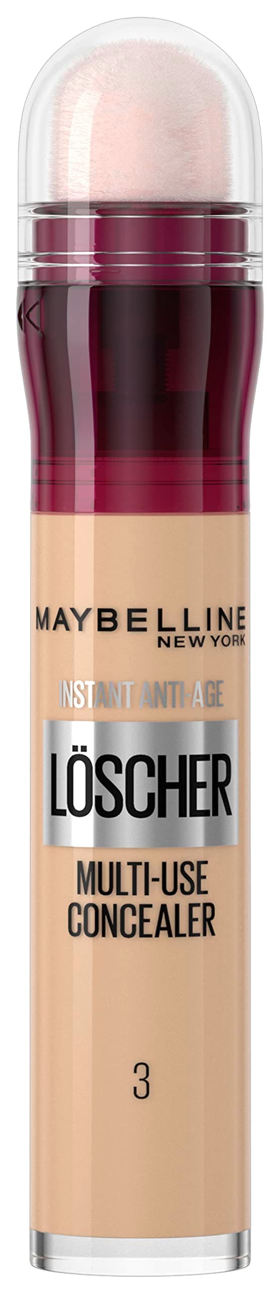 Maybelline New York Abdeckstift, Instant Anti-Age Effekt Concealer, Löscher mit Mikro-Lösch-Applikator, Nr. 03 Fair, 6,8 ml
