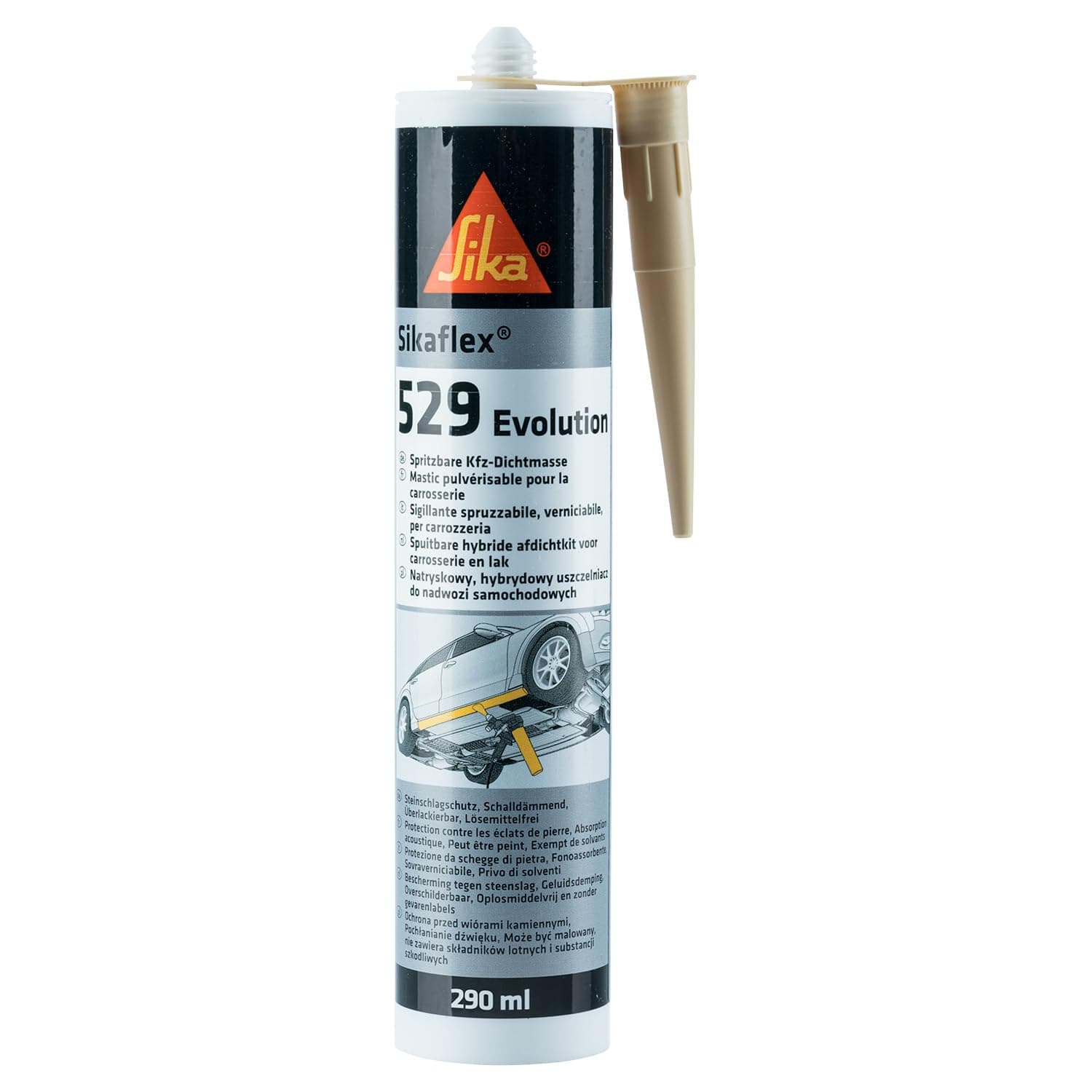 Sika – Dichtstoff – Sikaflex-529 Evolution Ocker – ideal für Karosserieabdichtungen – lösemittelfrei – 290 ml