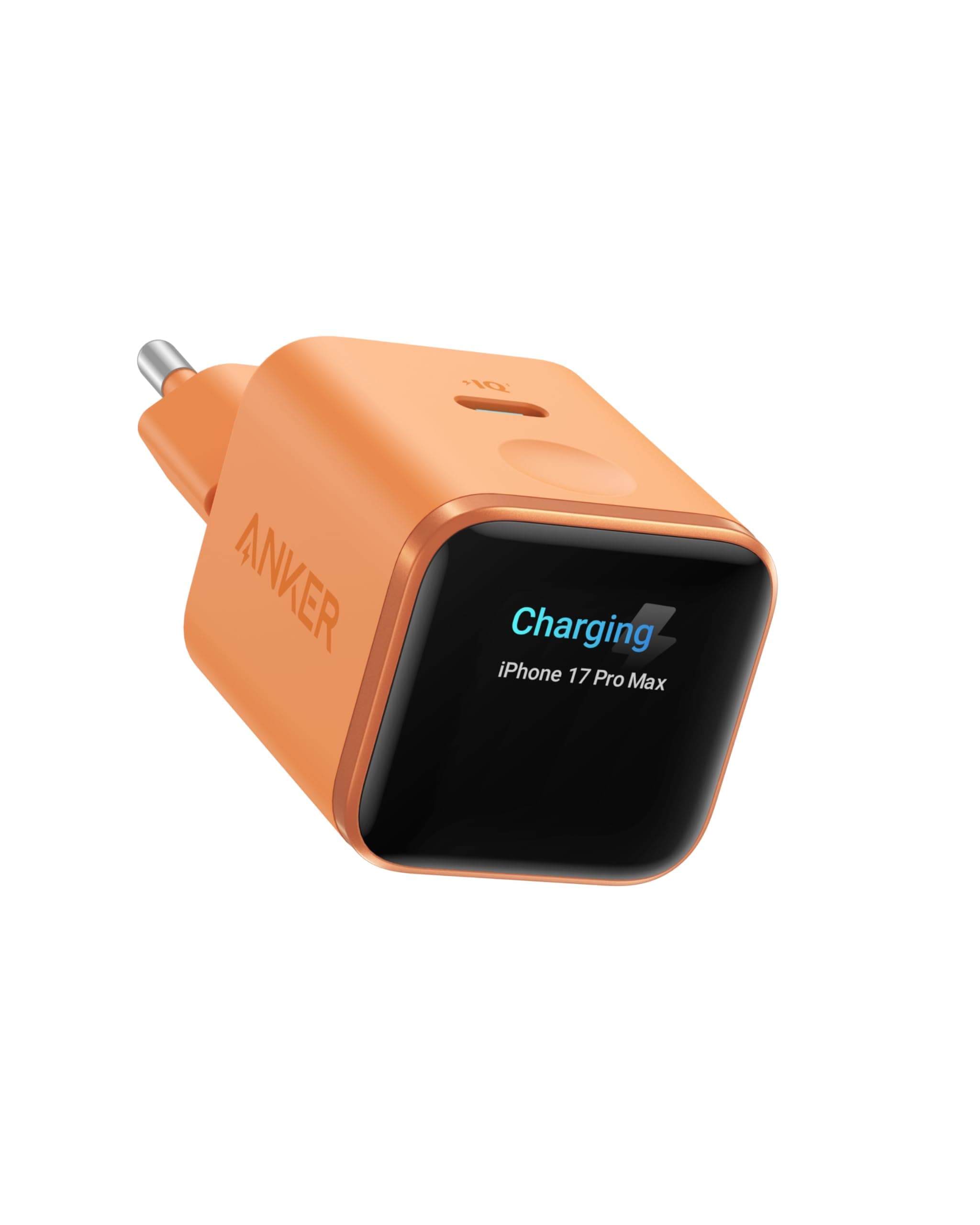 Anker Smart Ladegerät, Anker Nano 45W USB C Ladegerät mit Display und intelligenter Erkennung, integriertem Schonmodus, kompaktes GaN Schnellladegerät für iPhone 17/16/15 Serie, iPad, MacBook