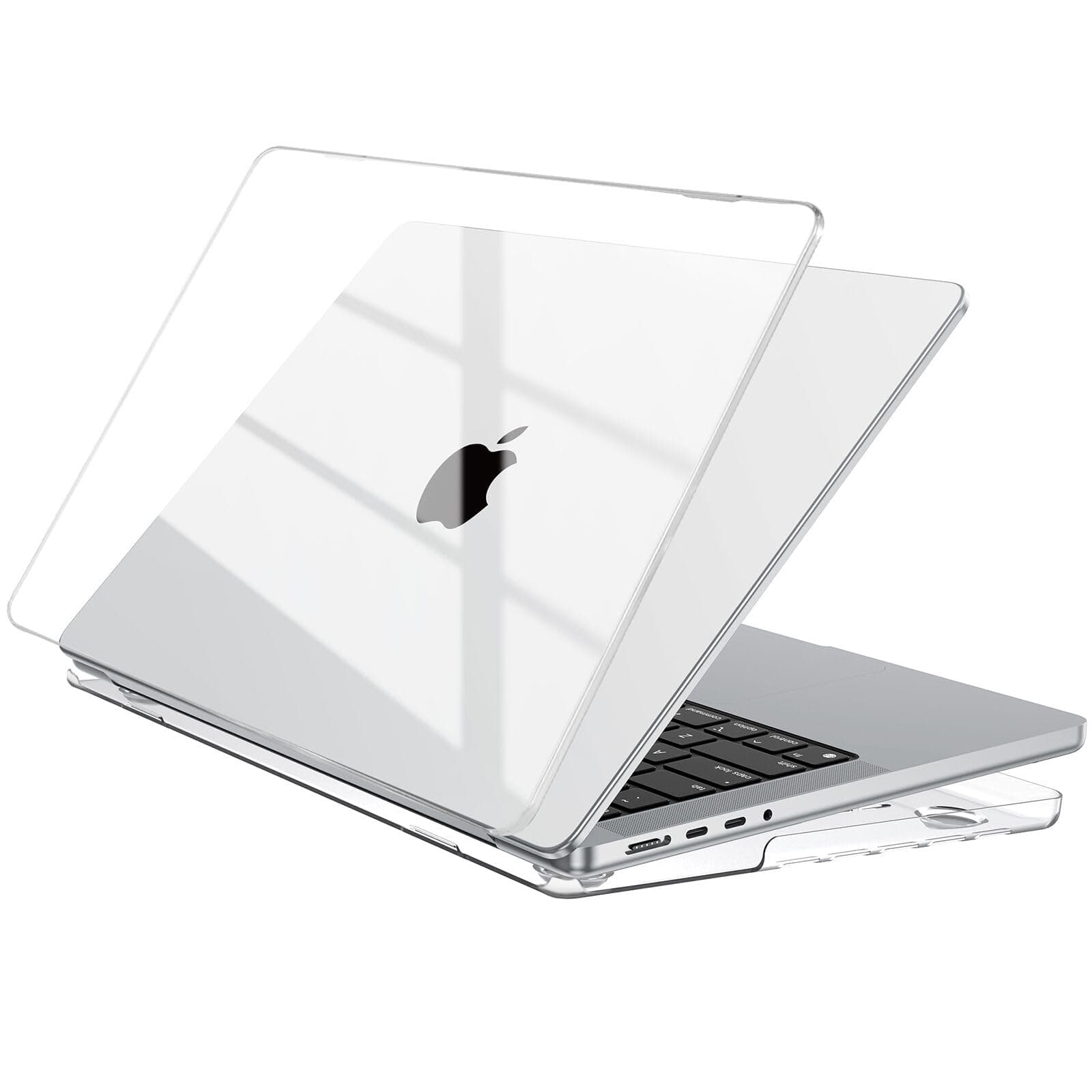 EooCoo Coque Compatible avec MacBook Pro 14 Pouces 2026 M5 2025-2023 2021 M4 M3 M2 M1 Pro Max A3426 A3427 A3434 A3112 A3185 A3401 A2918 A2992,Housse Plastique Étui Rigide Protection-Transparent Clair