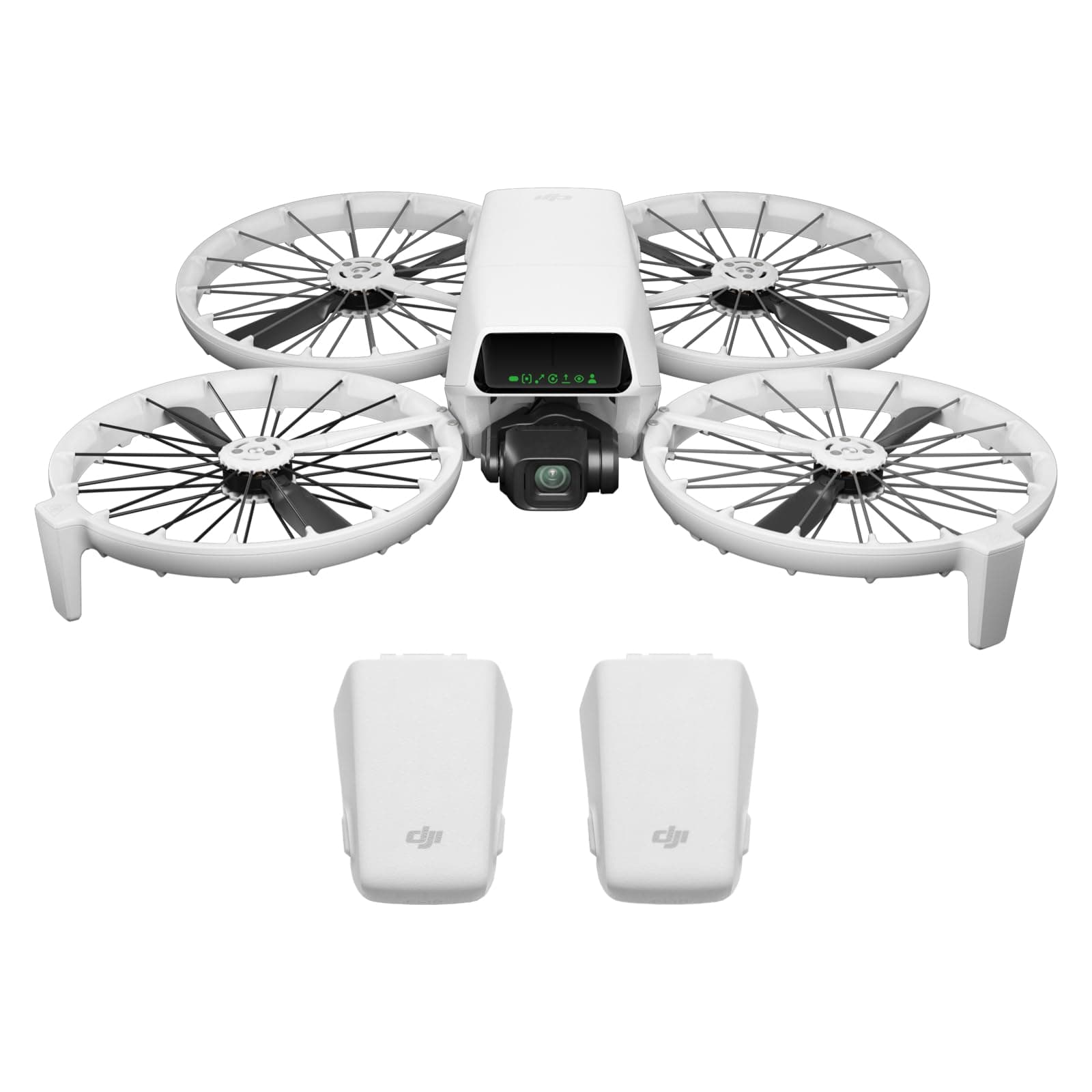 Bundle deux batteries DJI Flip sans radiocommande à écran, drone caméra 4K UHD pour adultes, décollage palmaire, retour automatique, vol intelligent, deux batteries