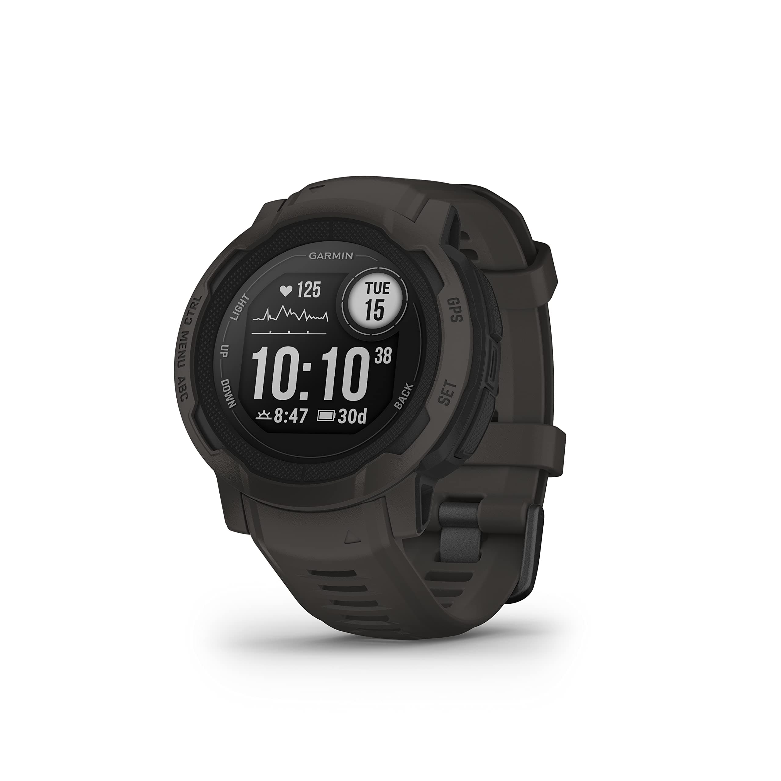 Garmin Instinct 2X Solar, Smartwatch, 50mm, Ricarica solare, Autonomia infinita, Display 1,1", Torcia LED, GPS Multi-banda, +30 app multisport, Cardio, SpO2, Pay, Connect IQ, Graphite